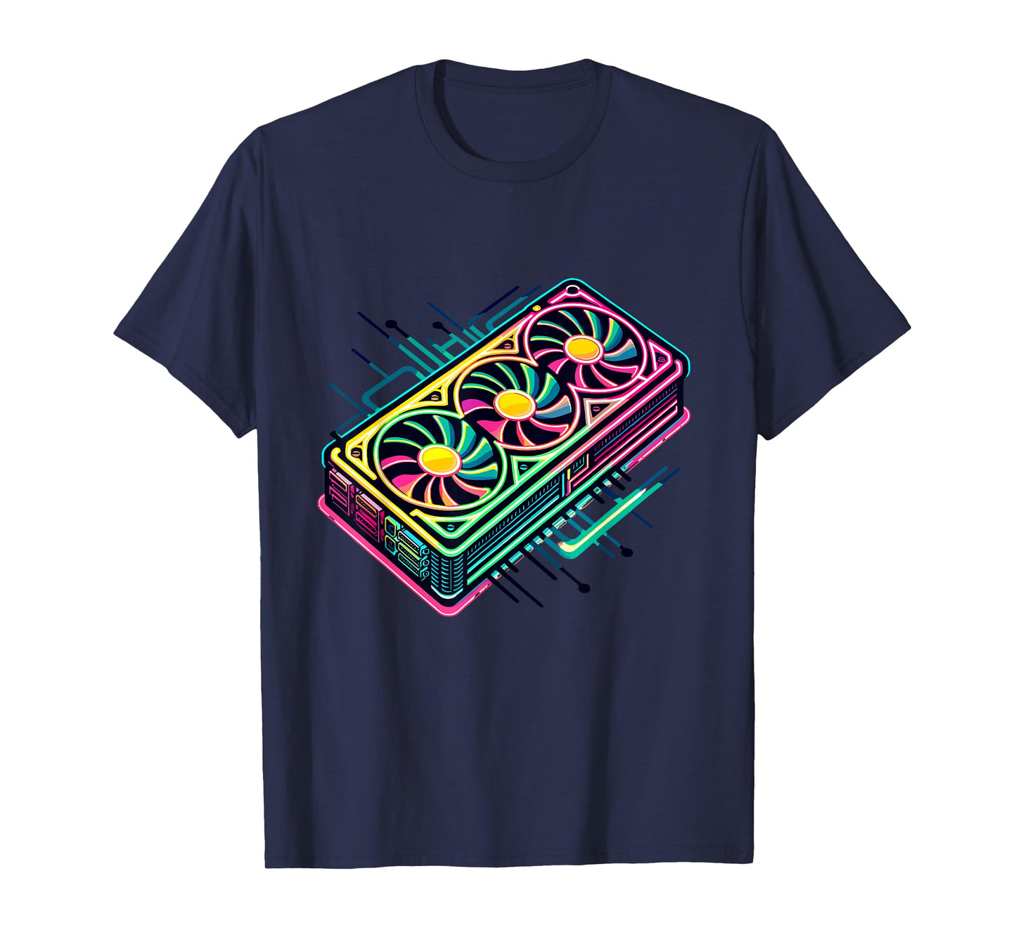 RGB Gaming Graphics Card Aesthetic GPU Video Gamer T-Shirt