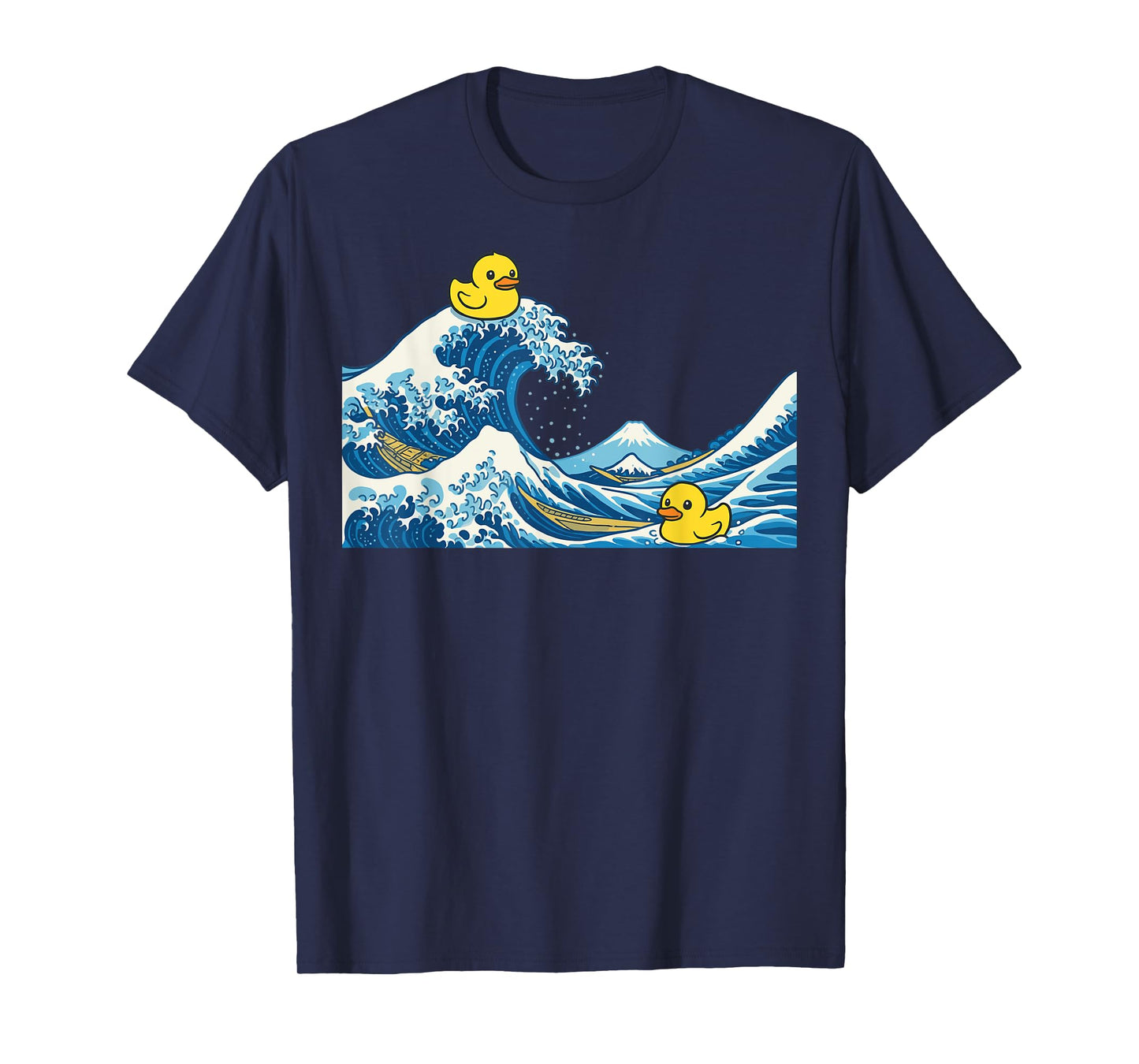 Rubber Duck Surfing Japanese Wave T-Shirt