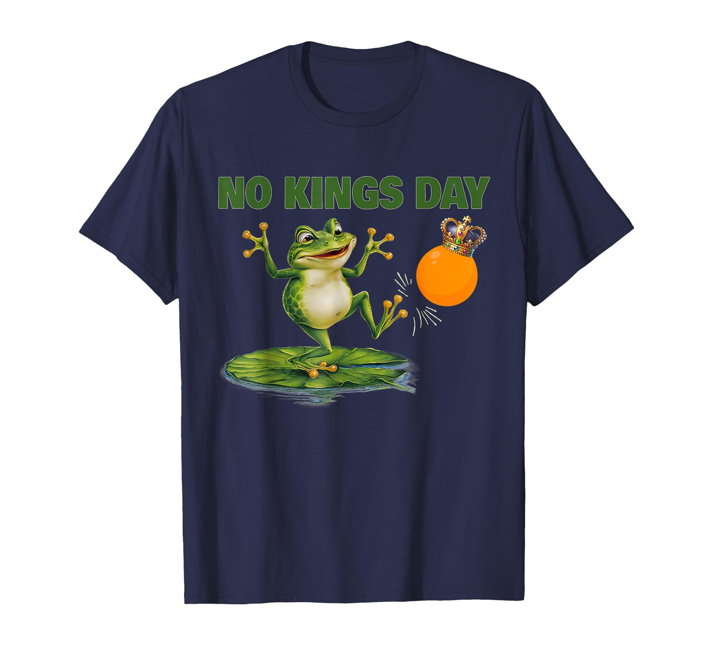 Funny No Kings Portland Frog Protest Men Women Tee T-Shirt