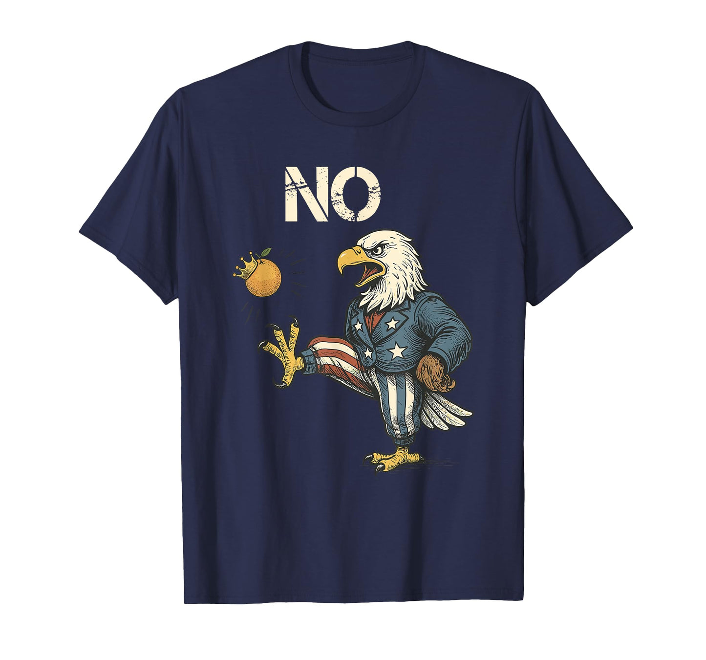 Funny Eagle No Kings October 18 No Kings Day Men Women T-Shirt