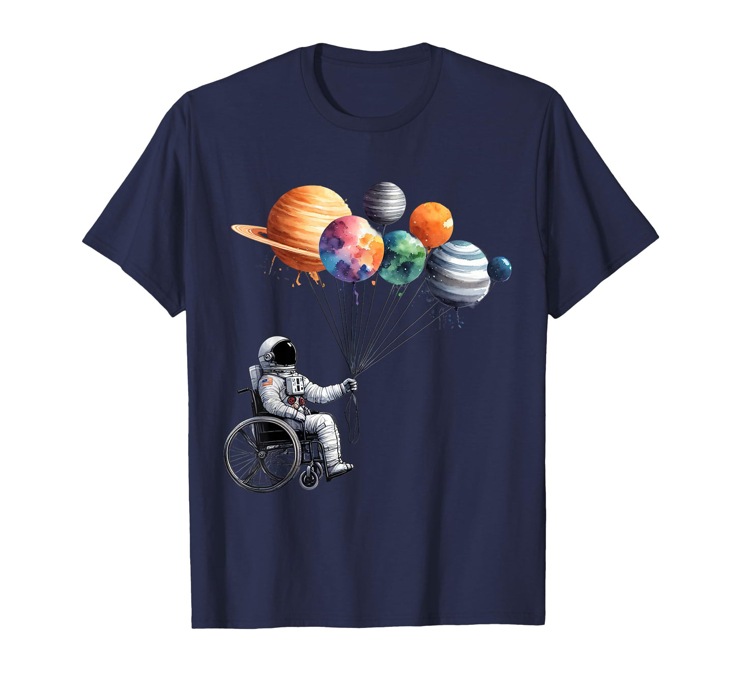 Wheelchair Astronaut Motivtion Kids with Wheelchair T-Shirt