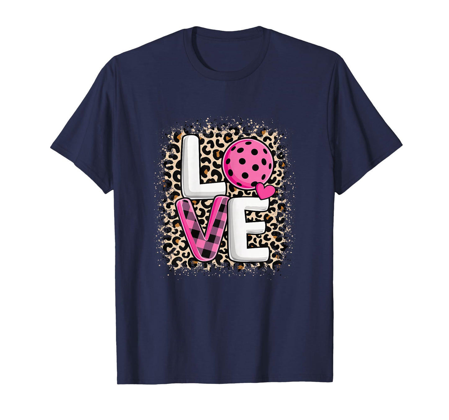 Pink Love Pickleball Cute Pickleball Lover Women Girls T-Shirt