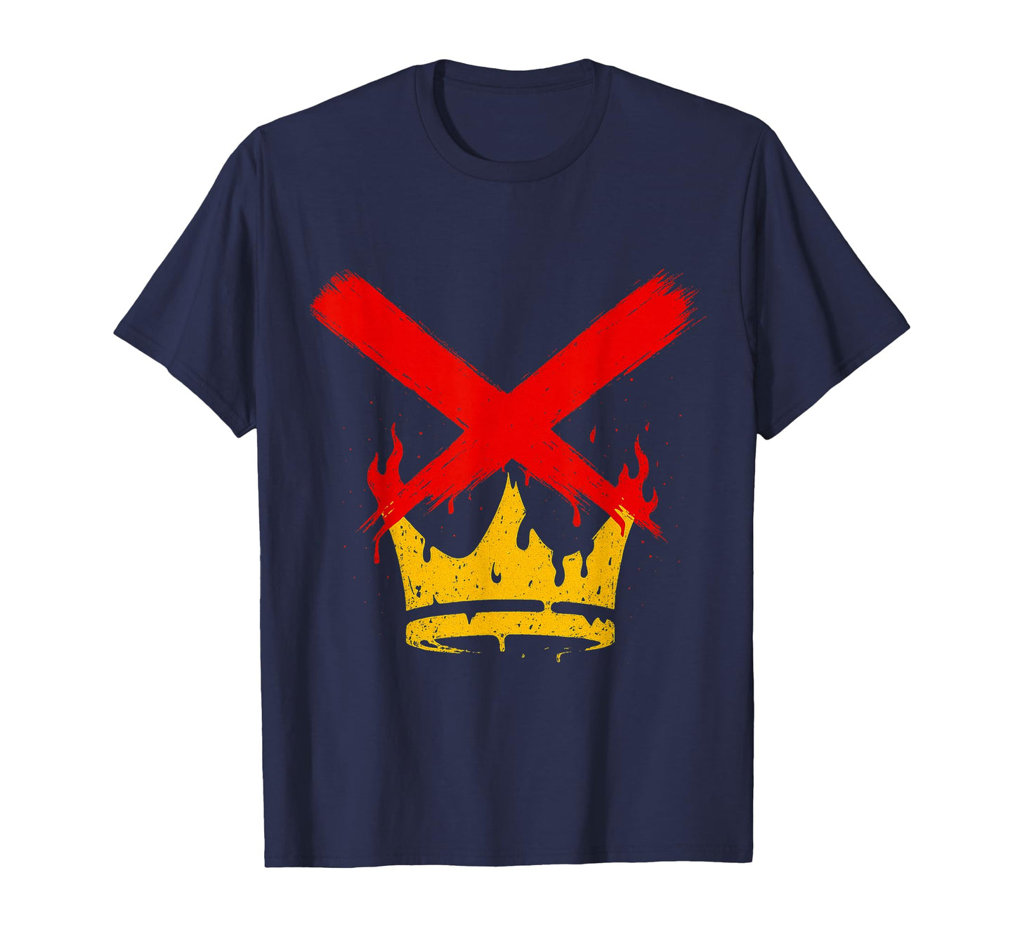 No Kings Graphic Art Modern Crown X Retro T-Shirt