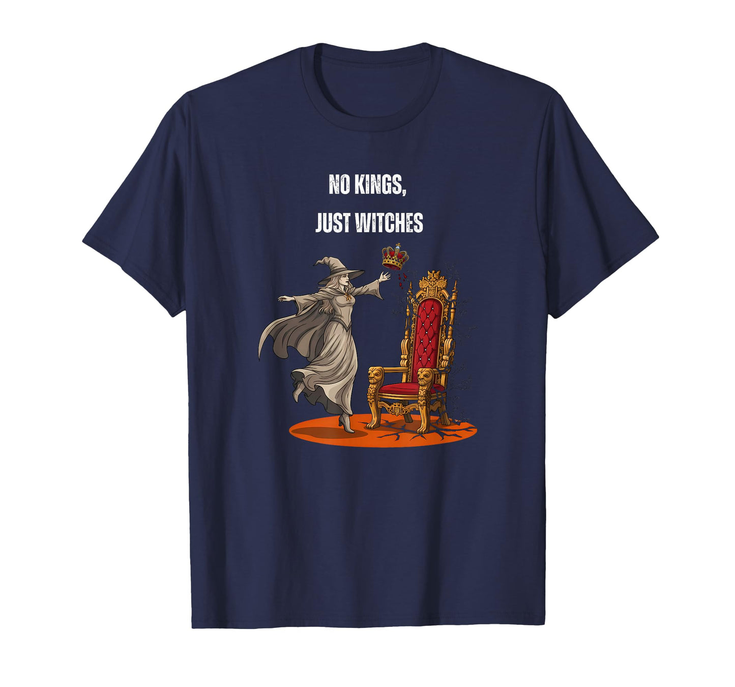 No Kings Just Witches Funny Witchcore Halloween Art Sweatshi T-Shirt