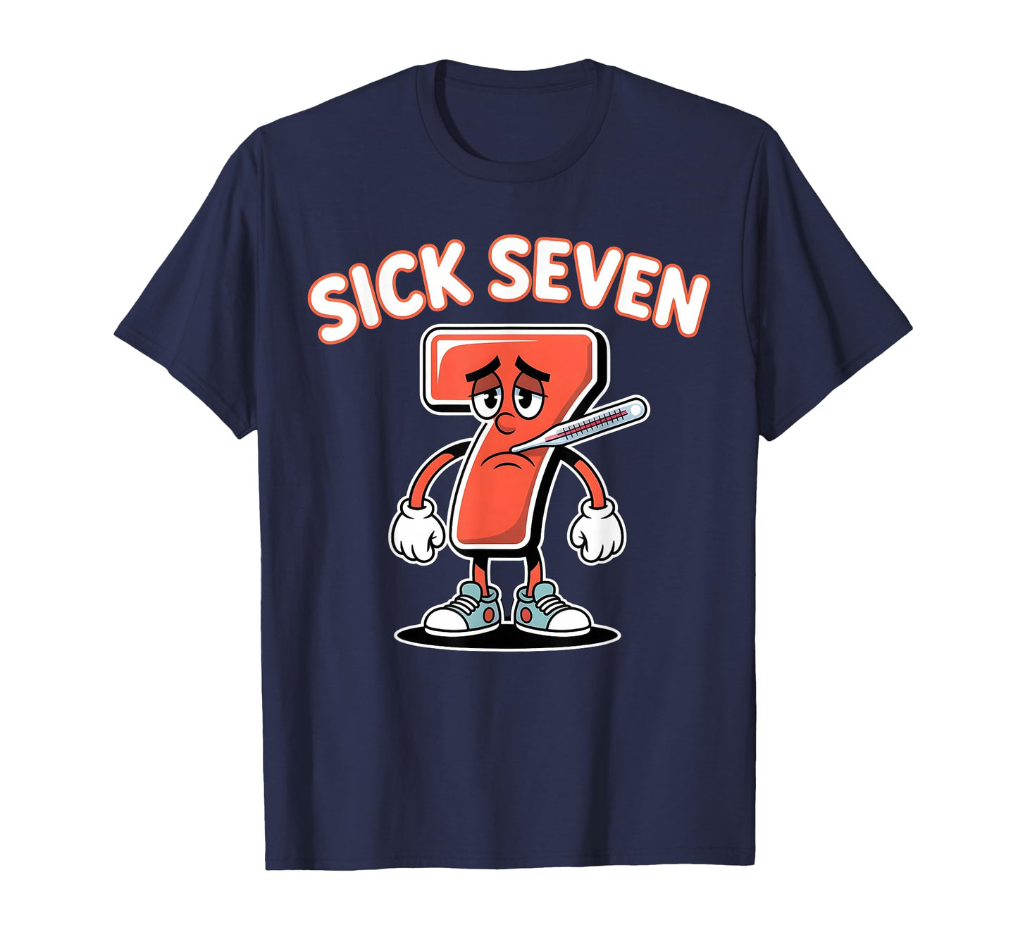 Sick Seven Meme Tee Six Seven Fun Wordplay T-Shirt