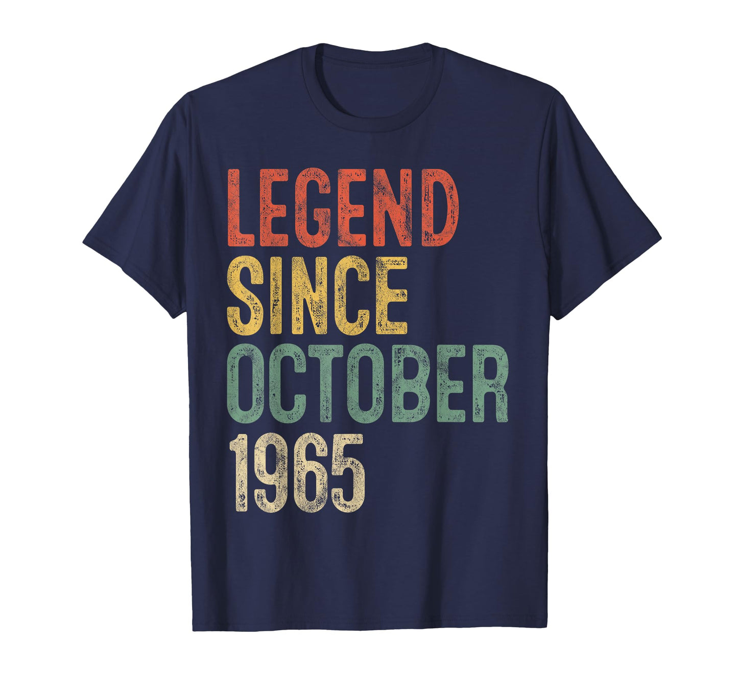 Legend October 1965 60th Birthday Men Women 60 Year Old T-Shirt