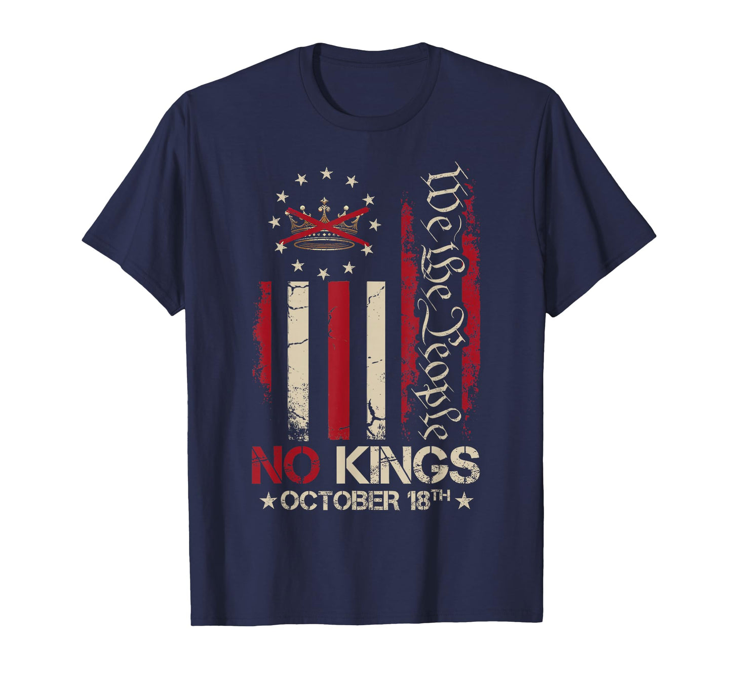 No Kings Day Patriotic No Kings 2025 T-Shirt