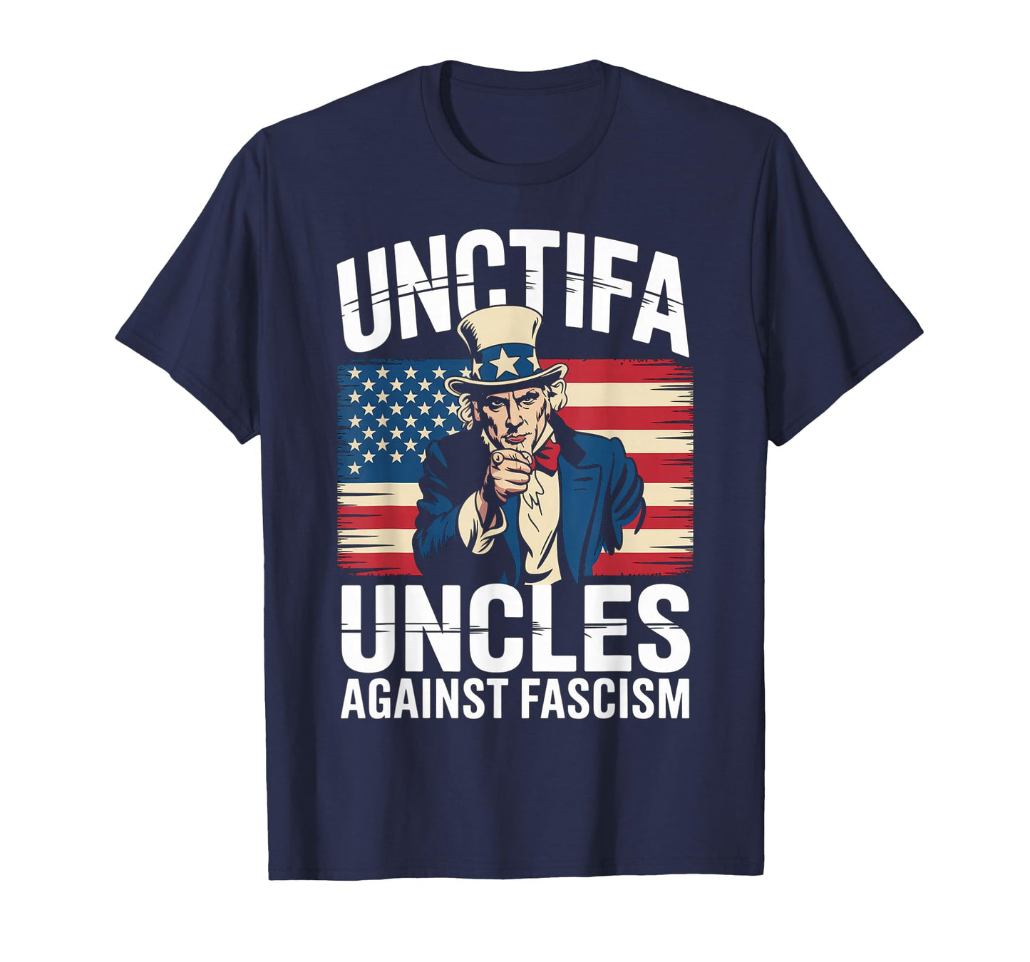 Unctifa Uncle Against Fascism Flag Resist No Kings 50501 T-Shirt