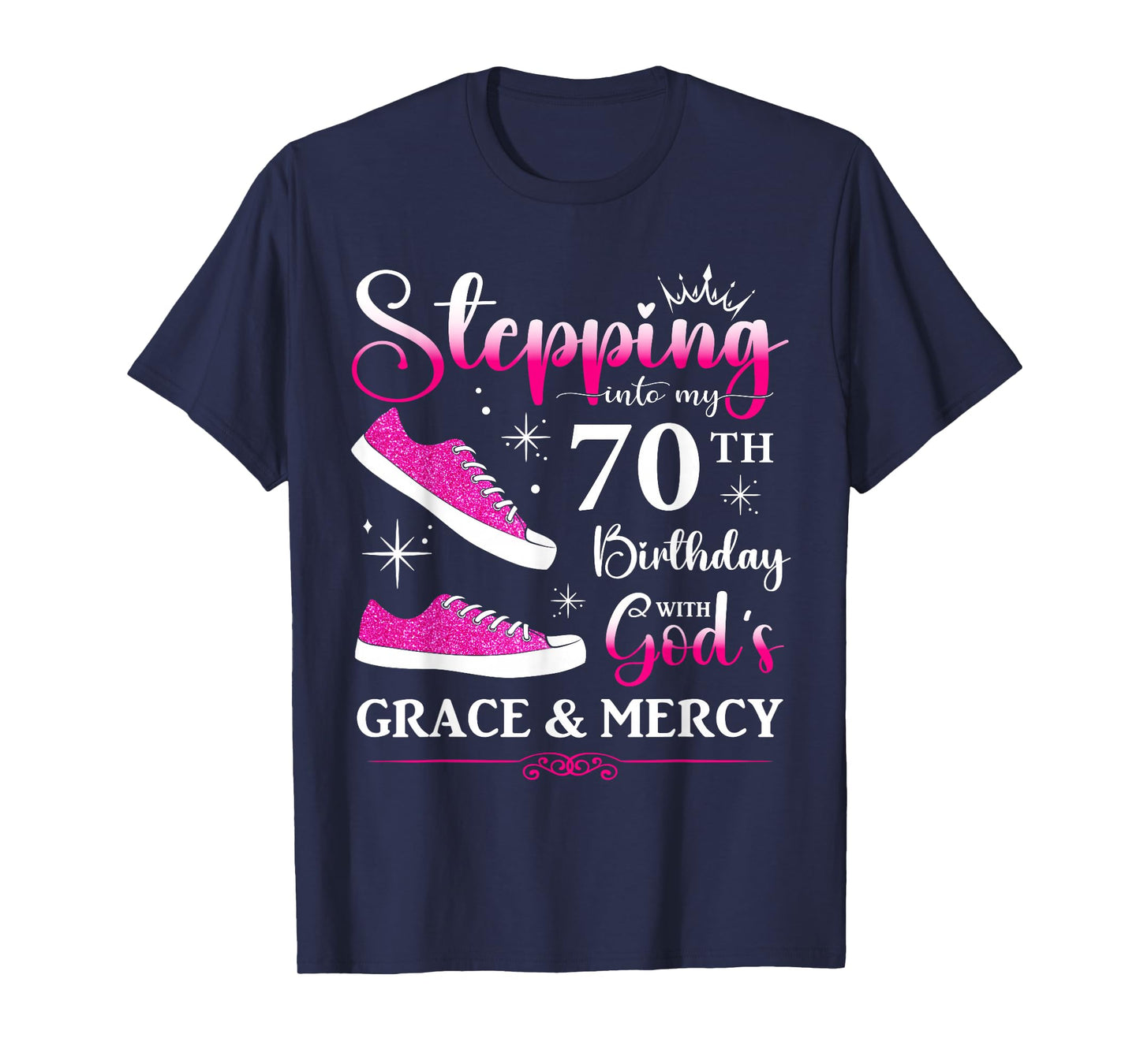 70th Birthday Seventy 70 Years Old Bday Party Funny Womens T-Shirt