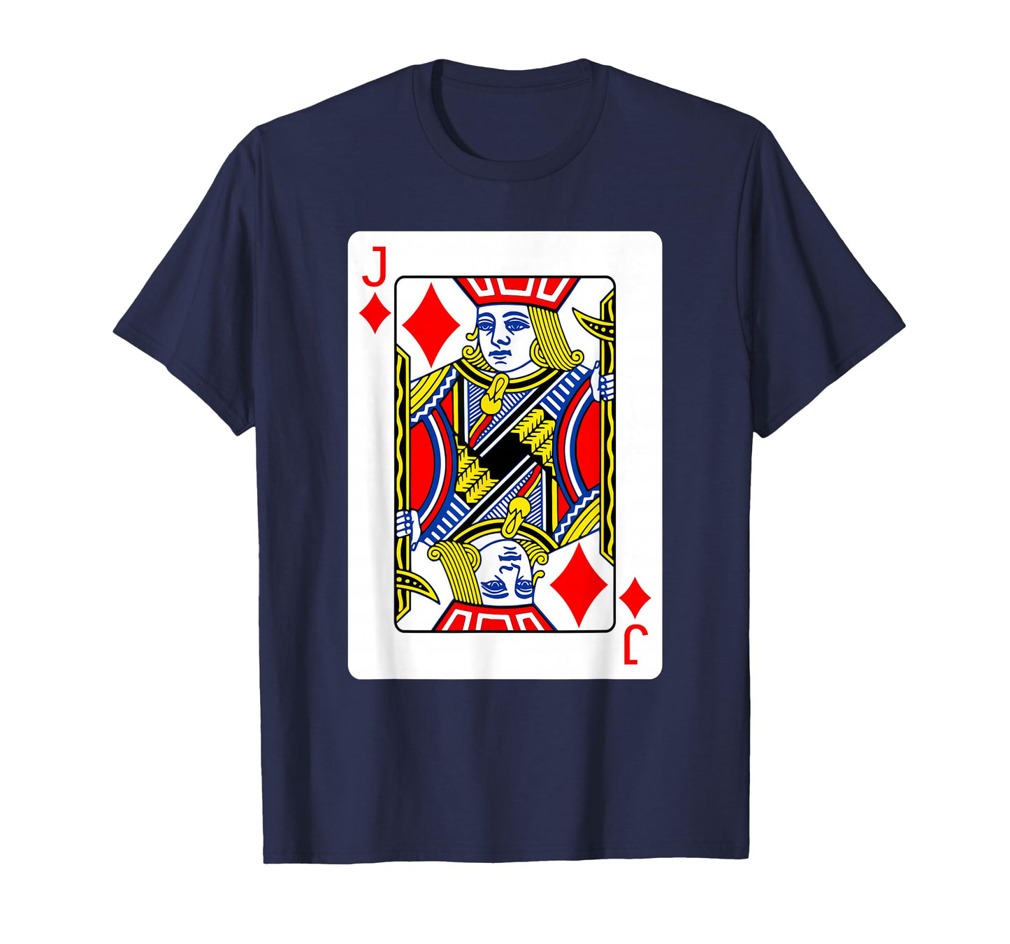 Jack Of Diamonds Playing Card Group Costume Poker Player T-Shirt