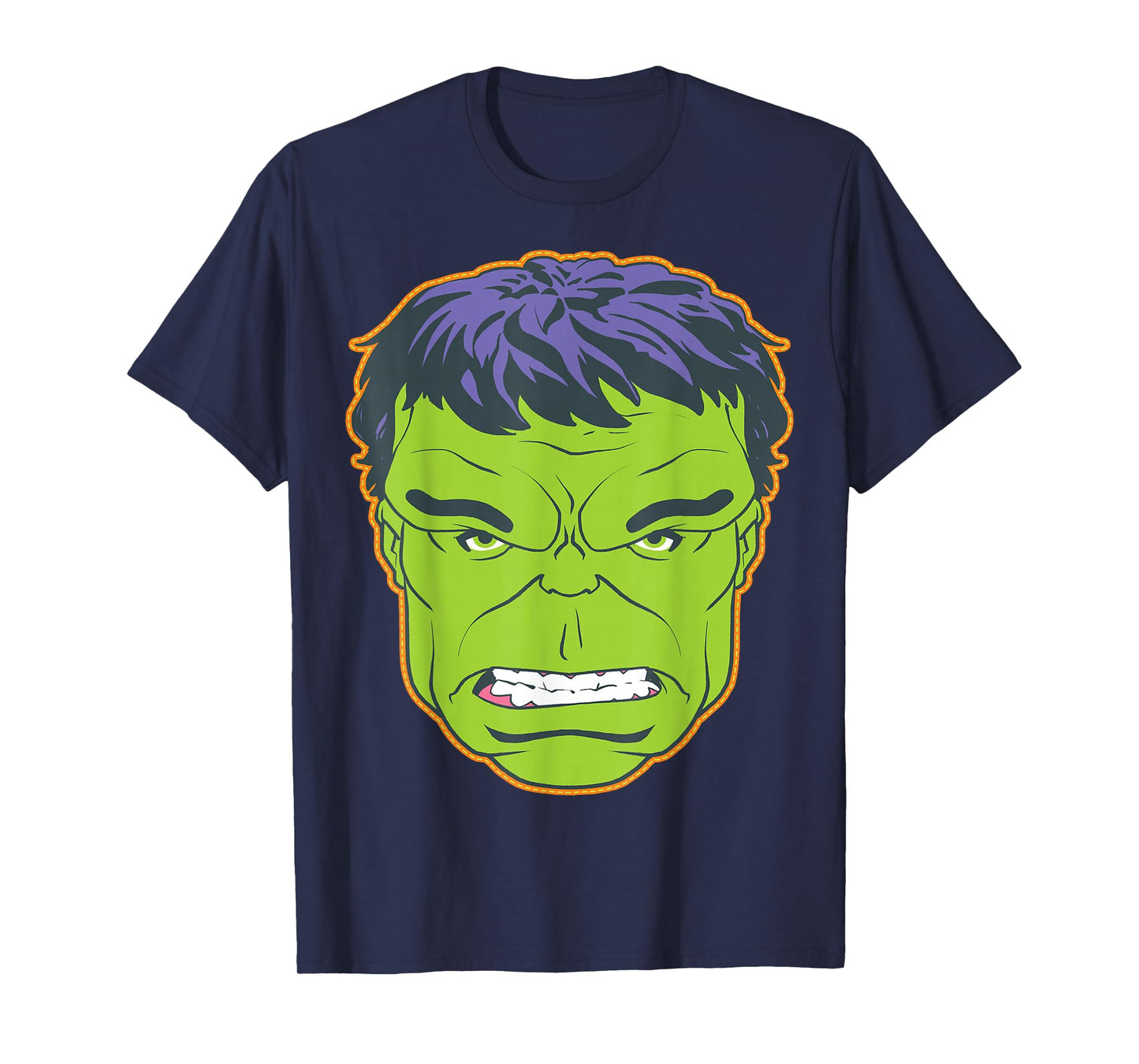 Marvel The Hulk Halloween Retro Vintage Mask Costume T-Shirt
