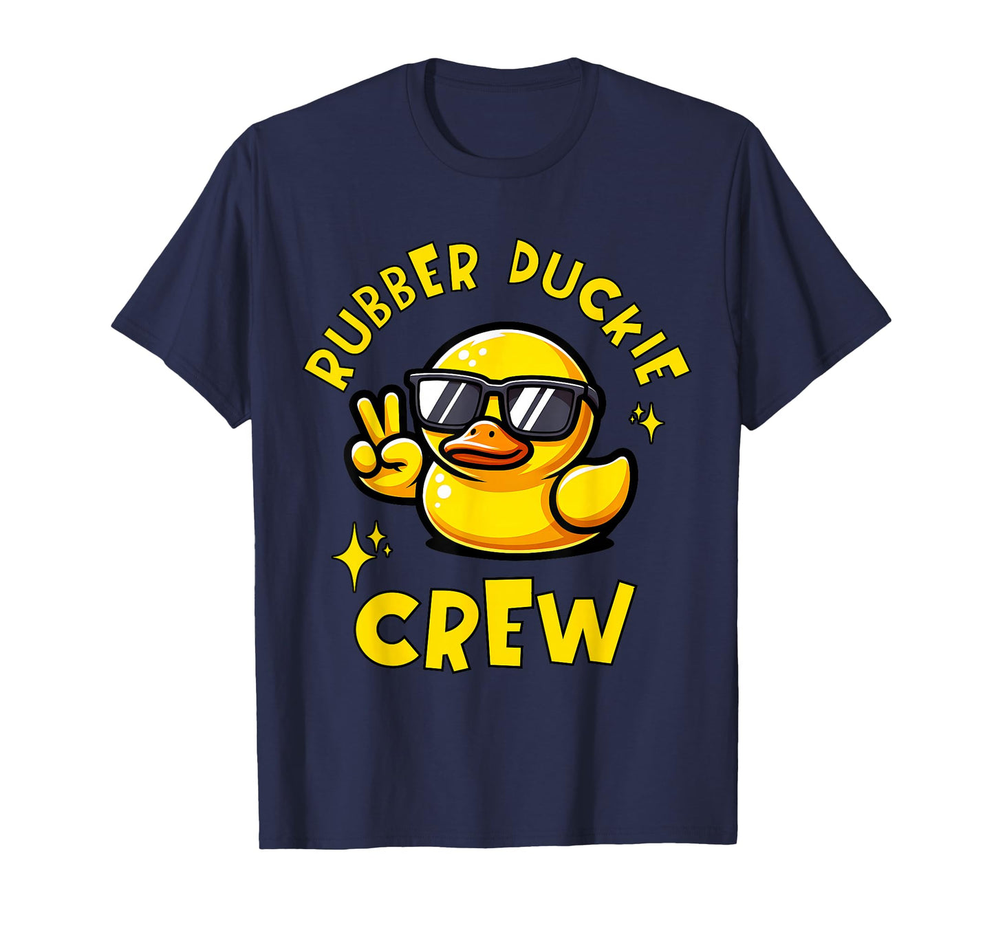 Rubber Duckie Crew Kids Family Matching Yellow Duck Funny T-Shirt