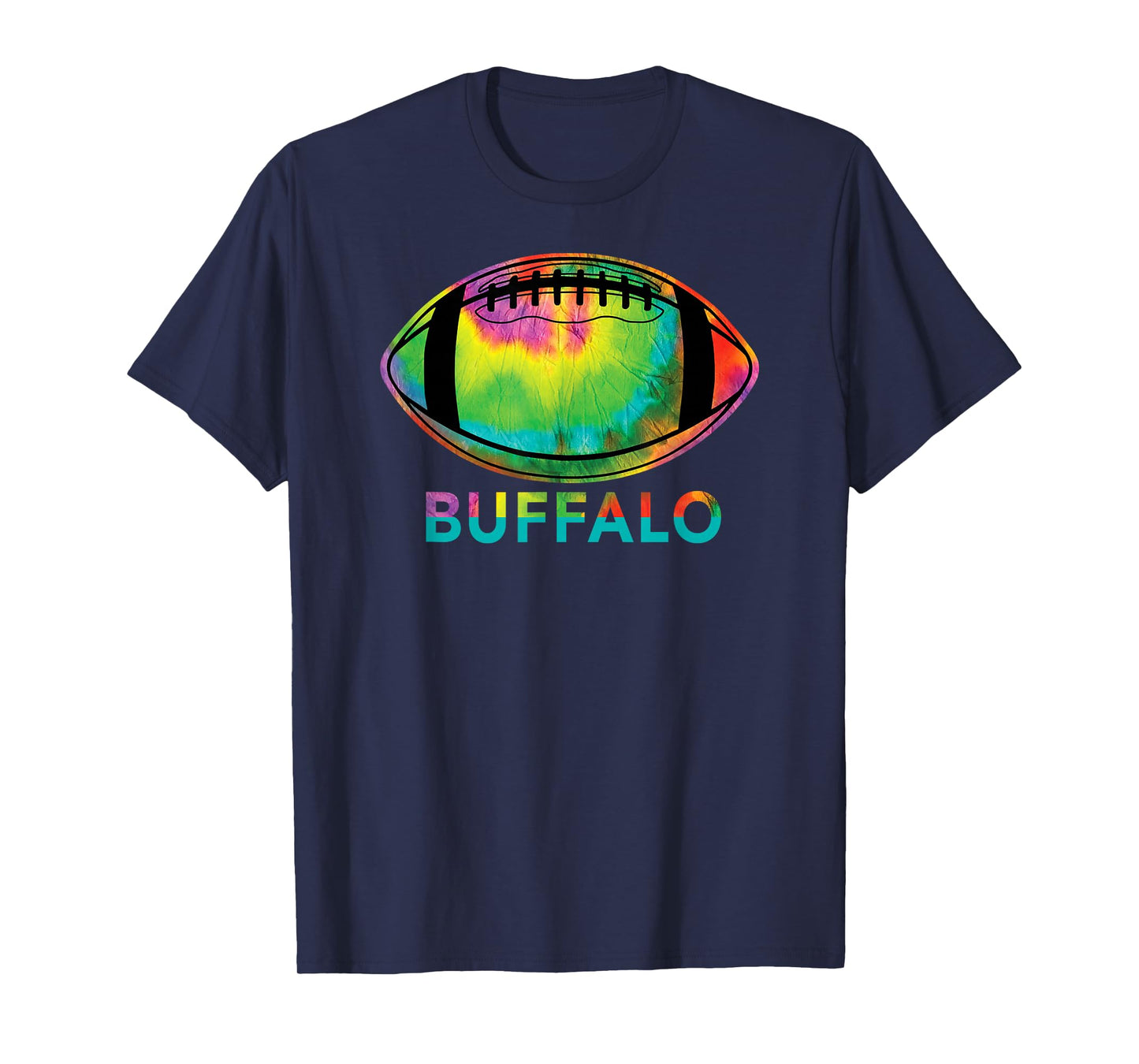 Tie Dye Football Buffalo T-Shirt