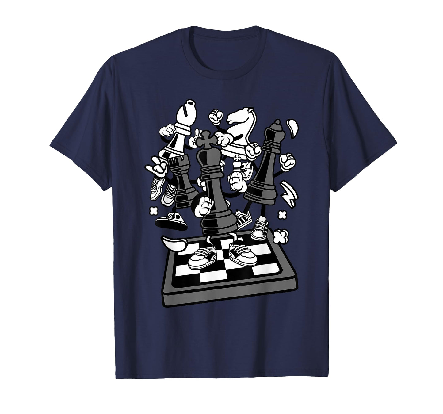 Comic Figure | Chess Player Chess Board T-Shirt
