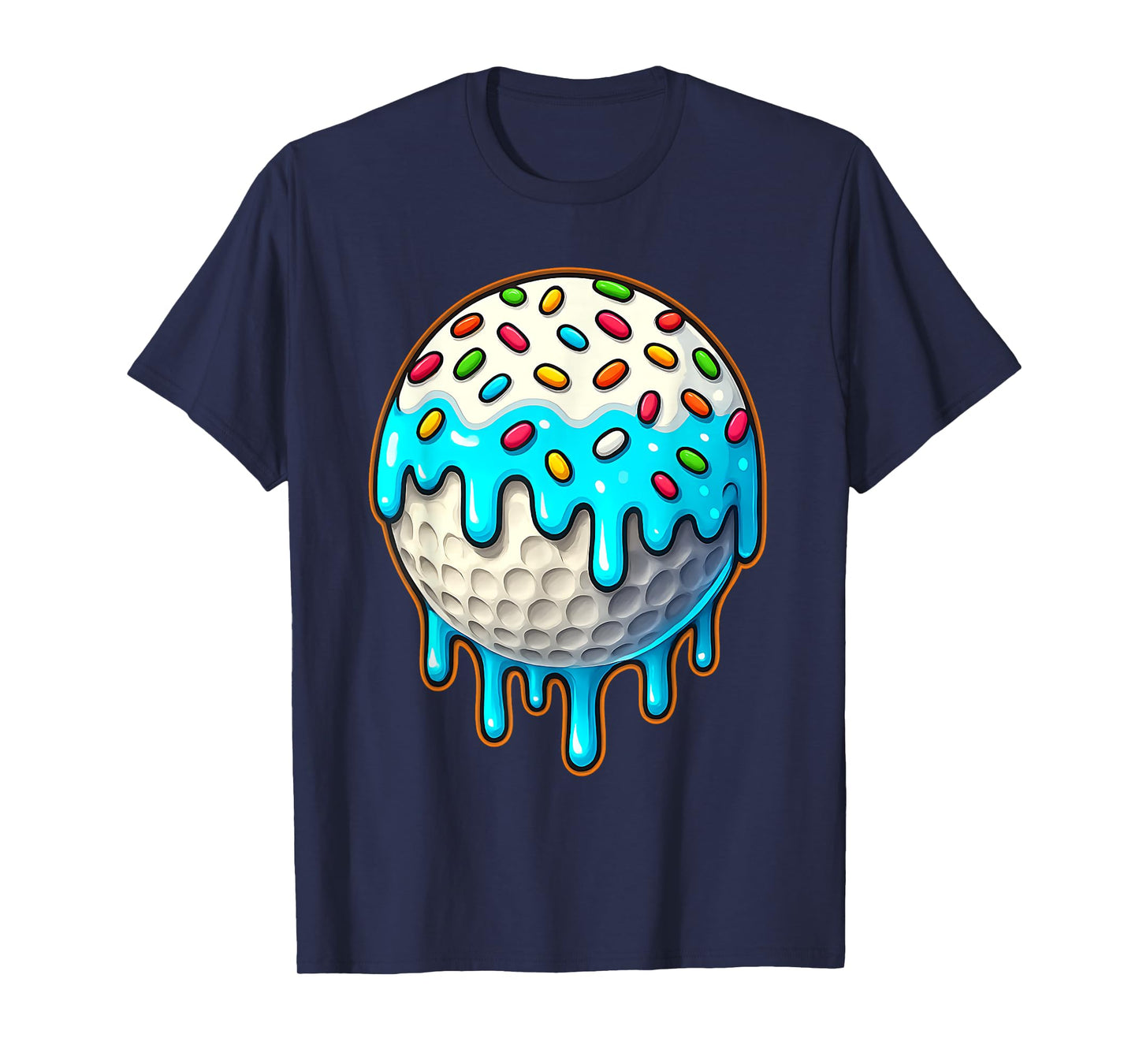 Golf Ice Cream Drip For Boys Men Women Kids Graphic T-Shirt