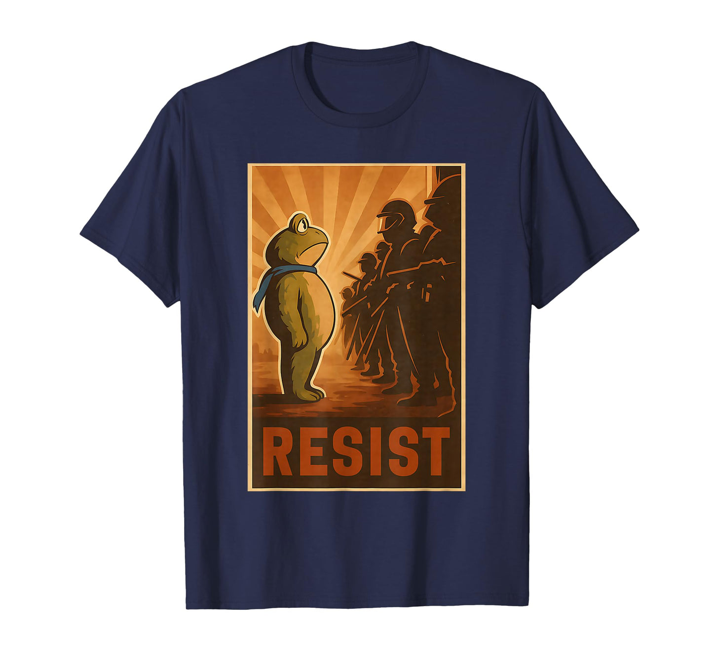Retro Vintage Portland Frog Protest for Men Women T-Shirt