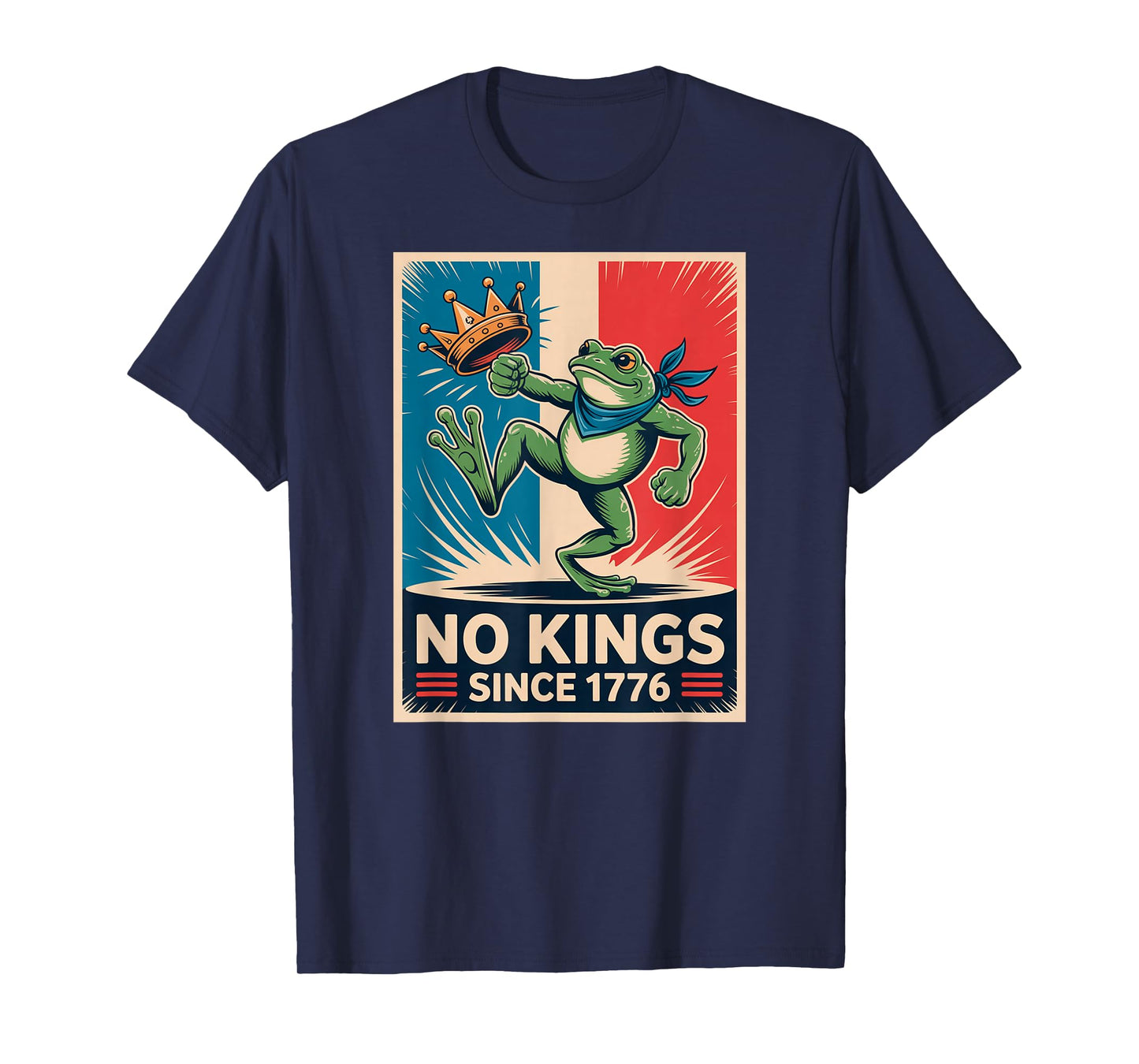 Frog No Kings Shirt Men Women No Kings in America T-Shirt