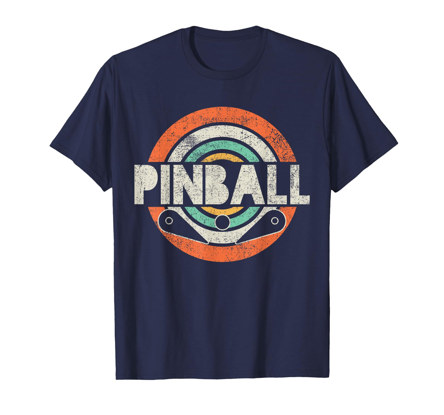 Pinball Game Vintage Black Crew Neck T-Shirt, Unisex-Kids, Small