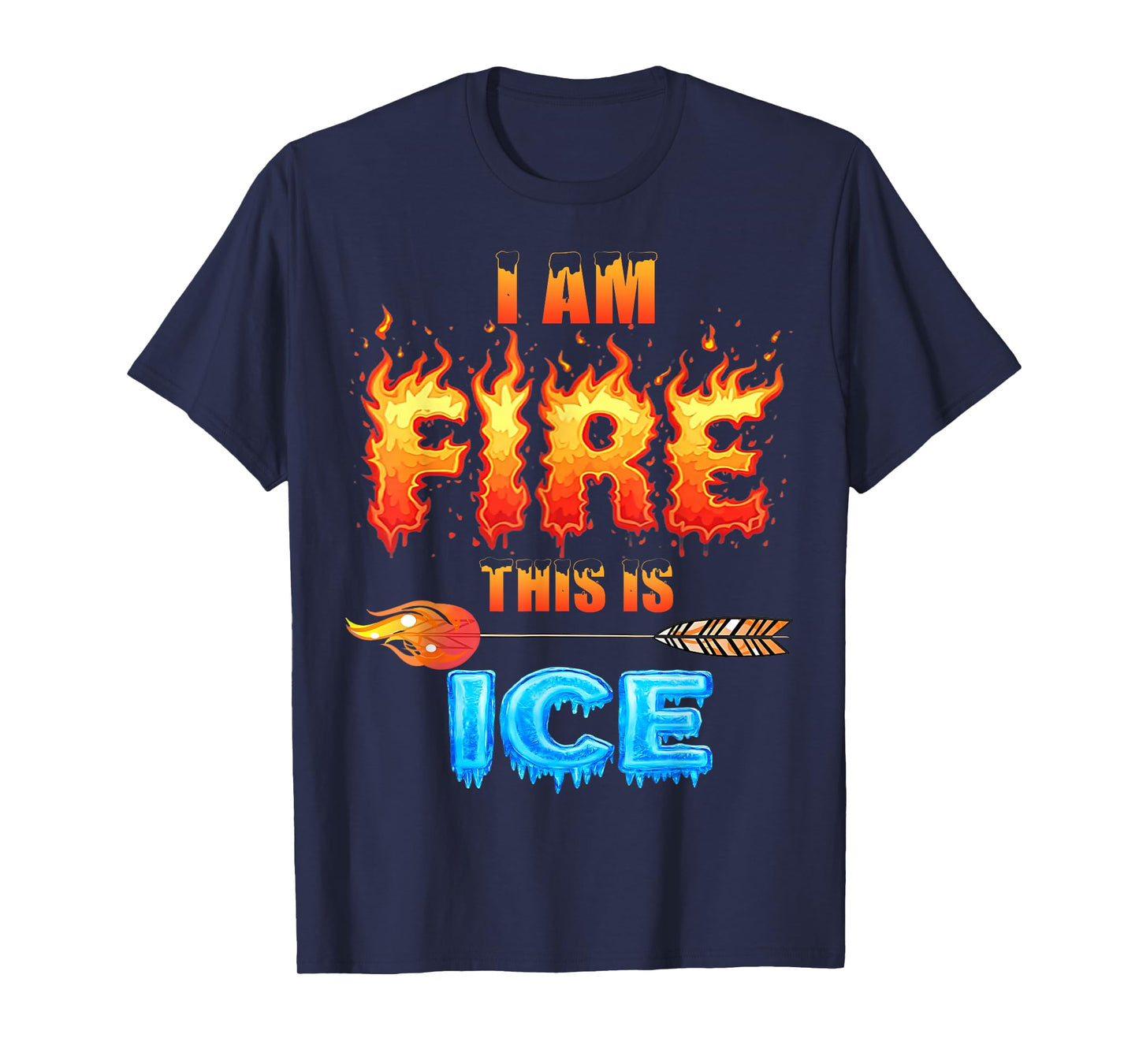 Funny Ice This is Fire Costume Halloween Family Matching T-Shirt
