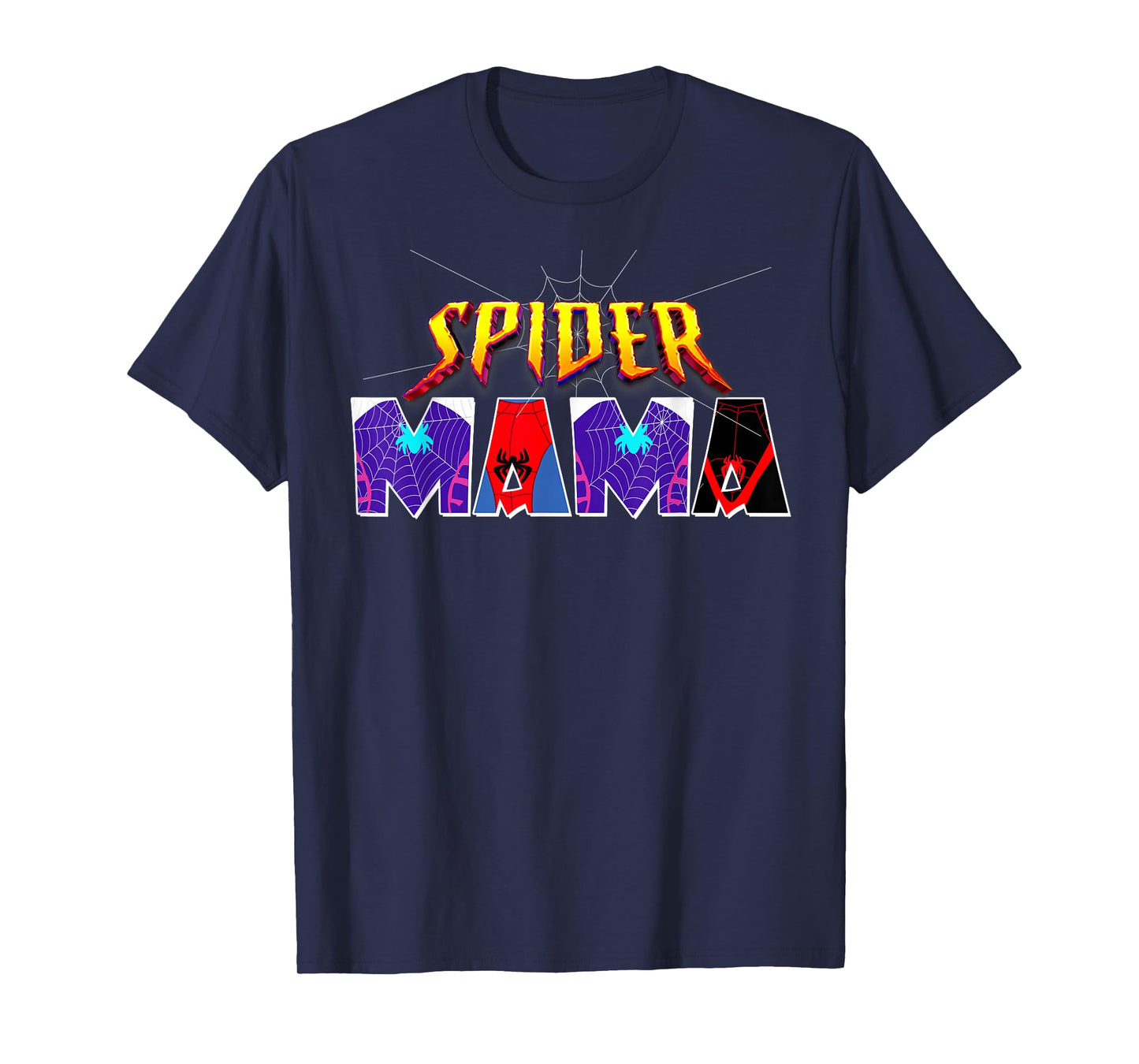 Spider Mama Mother's Day Shirt Matching Birthday & Halloween T-Shirt