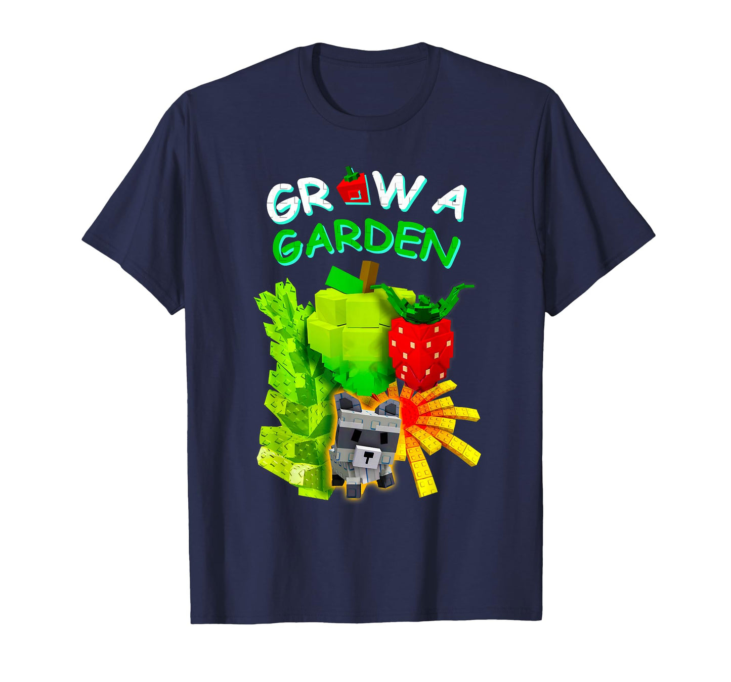 Grow A Garden Sugar Apple Romanesco Elder Strawberry Gamer T-Shirt