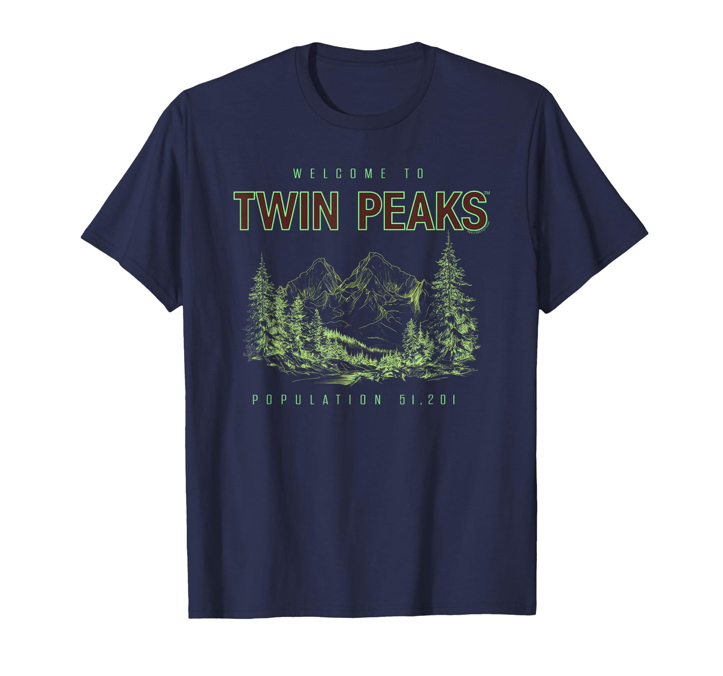 Twin Peaks Souvenir Welcome to Twin Peaks TV Show T-Shirt