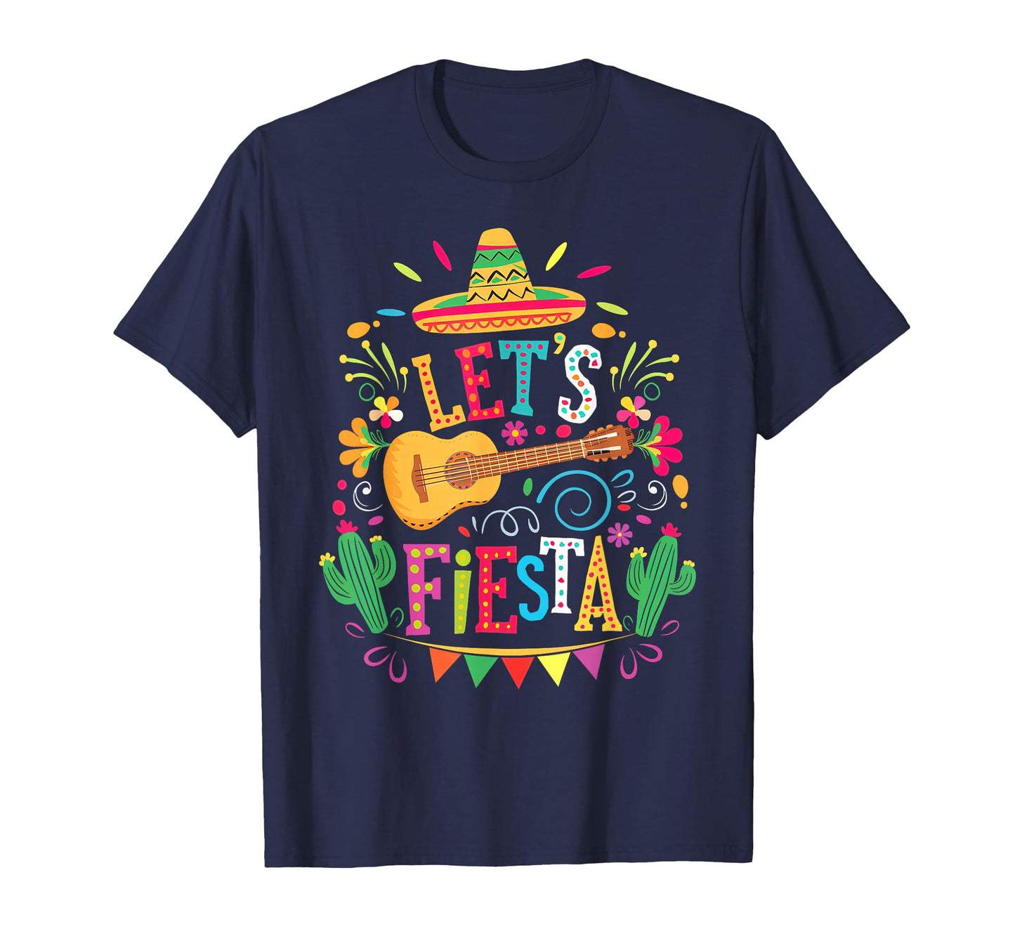 Lets Fiesta Mexican Family Fiesta Squad Cinco De Mayo Kid T-Shirt