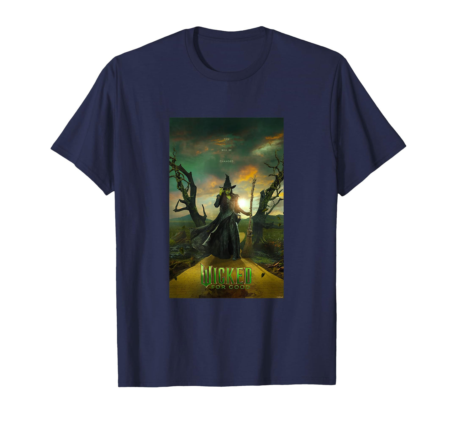 Wicked: for Good Elphaba Yellow Brick Road Poster T-Shirt