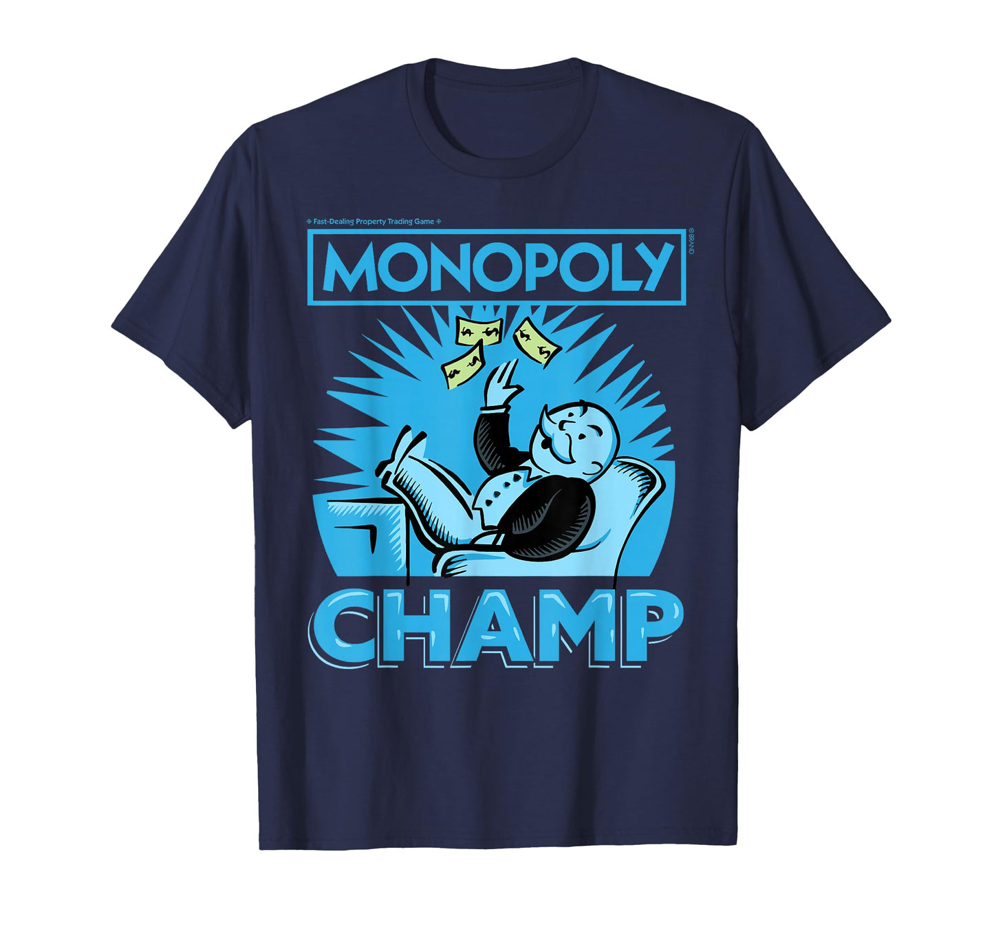 Monopoly Man Champ Money Toss Vintage Logo T-Shirt