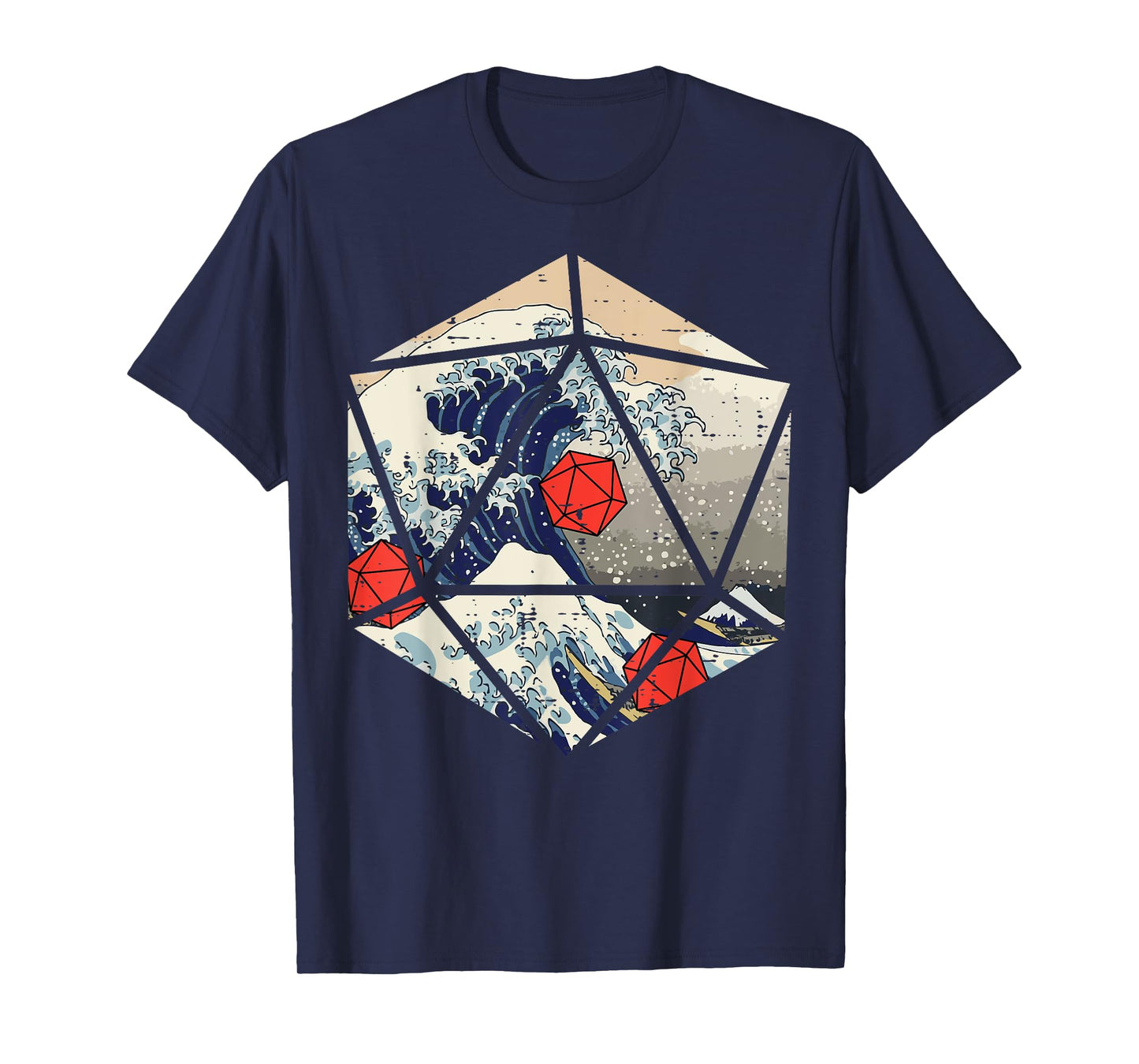 RPG Japanese Great Wave Gamer Men Boys Kids T-Shirt
