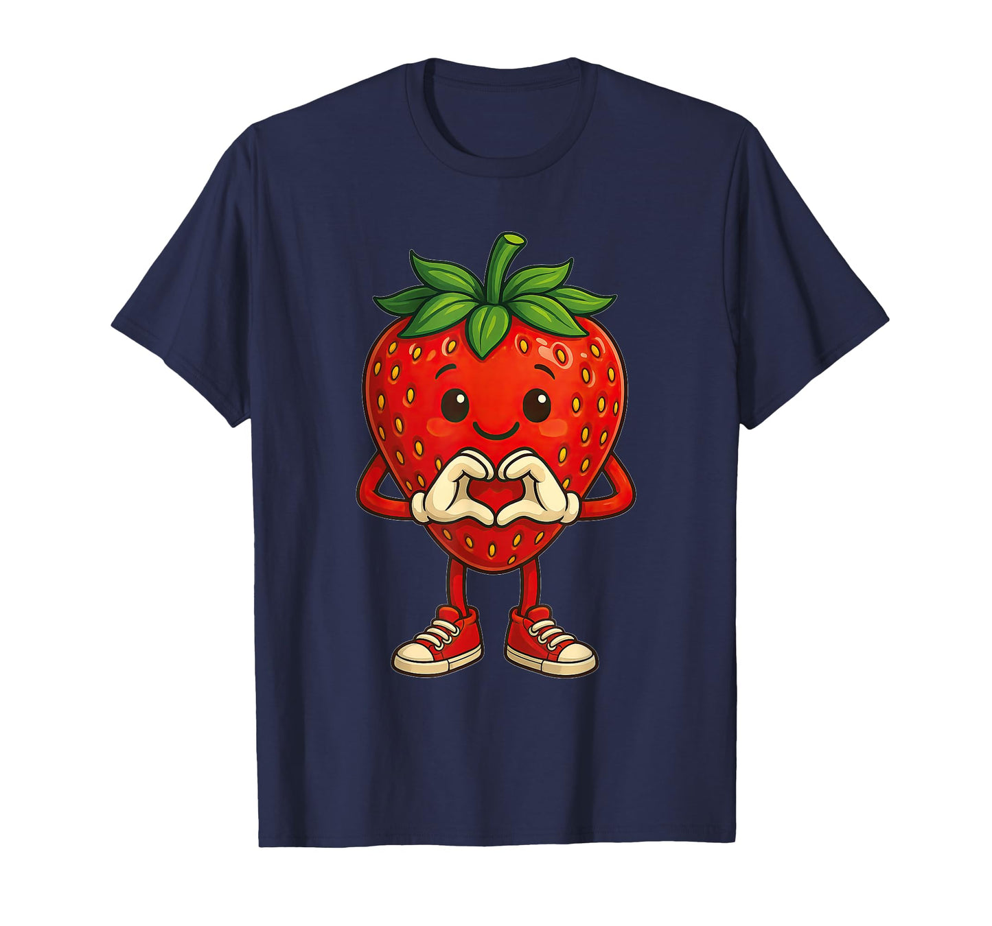Strawberry with Heart | Sweet strawberry motif with heart T-Shirt