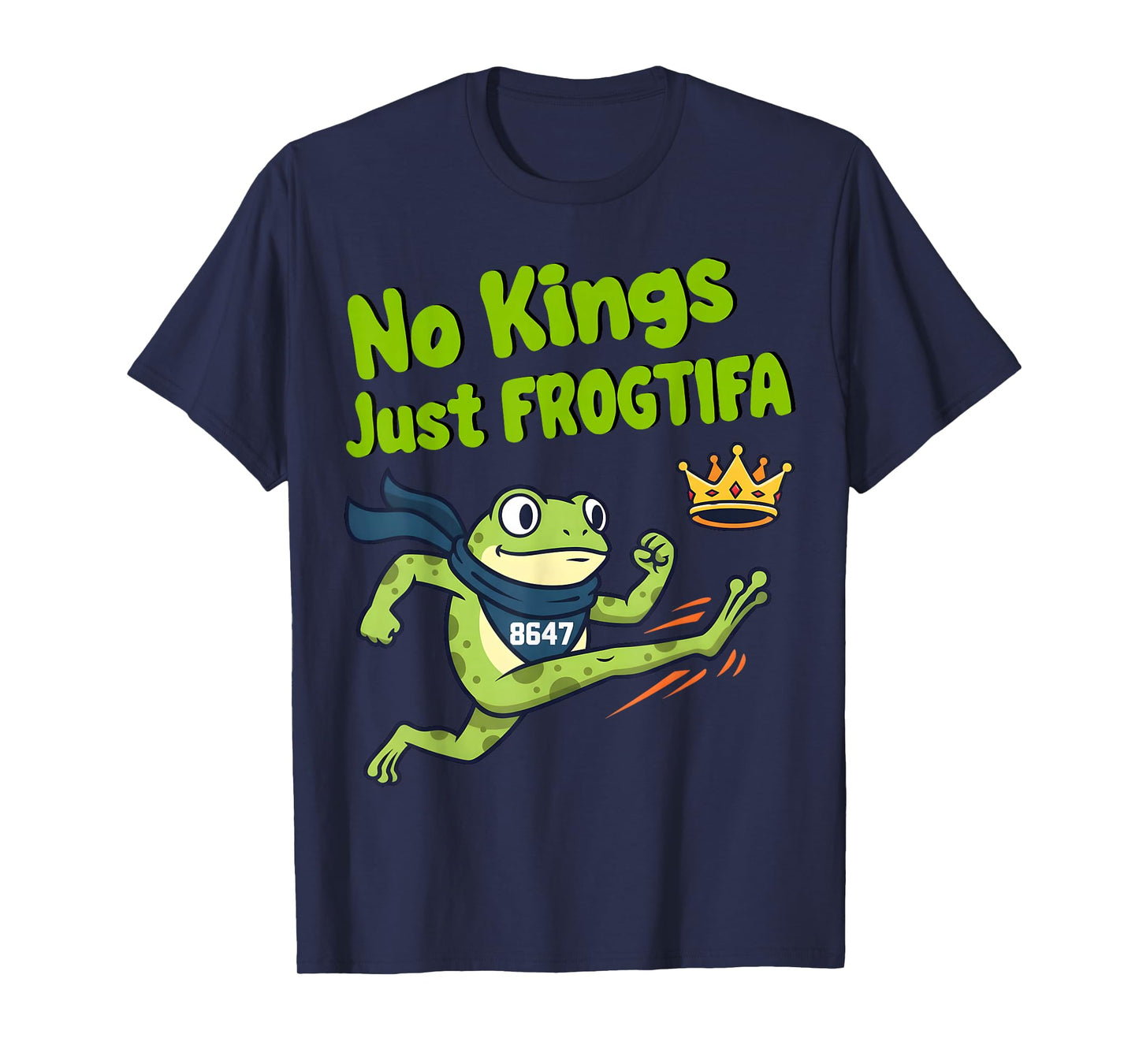 Portland Frog No Kings Just FROGTIFA 8647 Nope Crown Funny T-Shirt