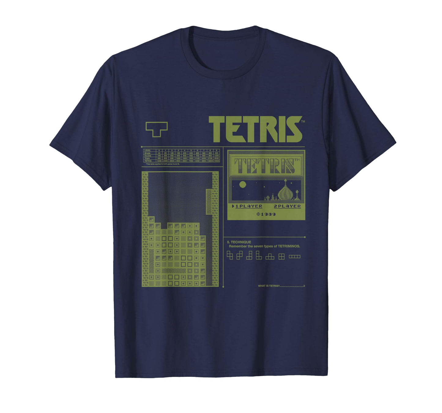 Tetris 8-Bit Modern T-Shirt