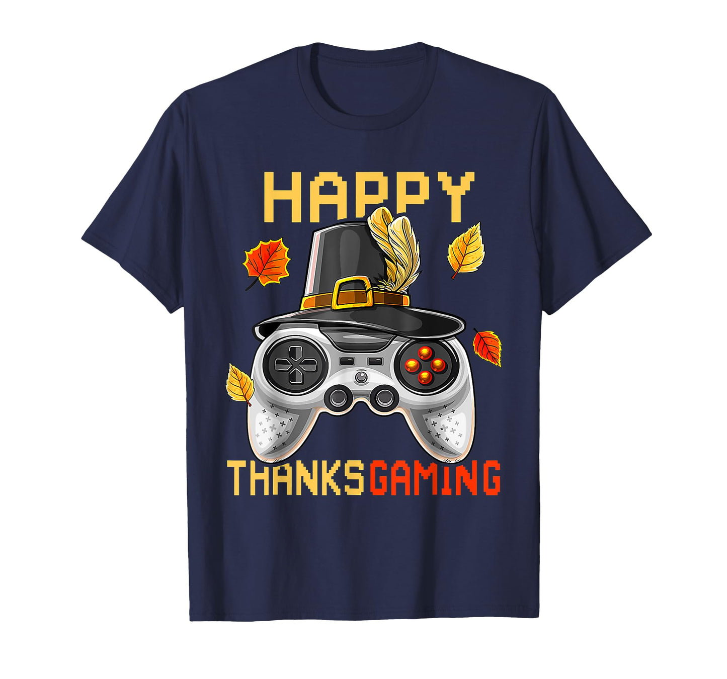 Happy Thanksgaming Cute Video Game Controller Thanksgiving T-Shirt