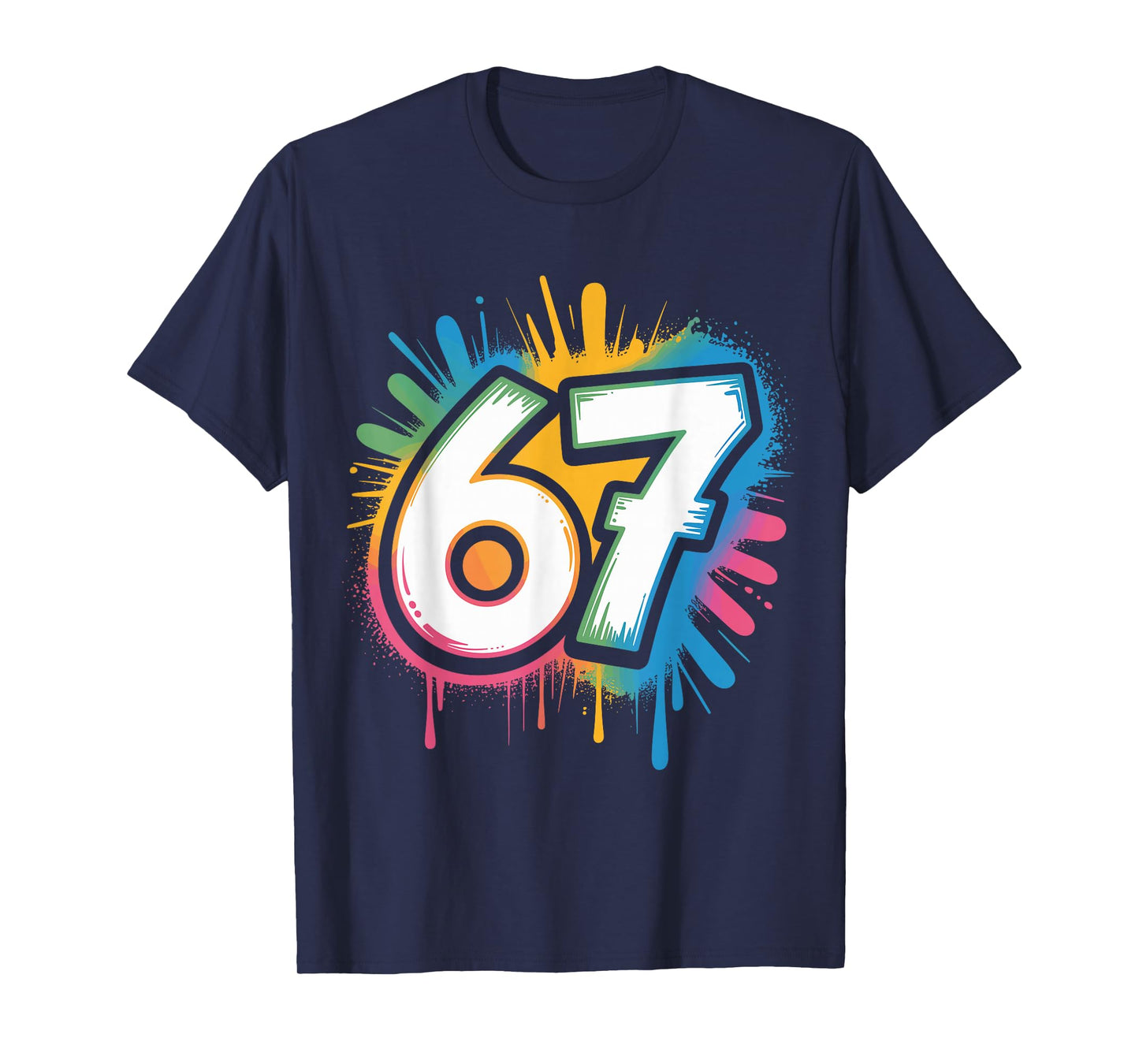 67 Meme Six Seven 6 7 Funny Brainrot Rizz Gen Alpha T-Shirt