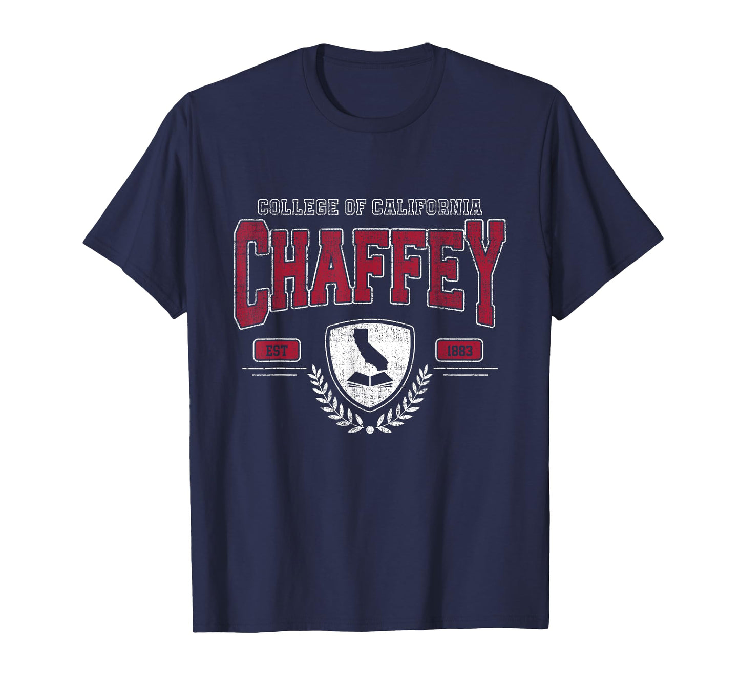 Chaffey Arch Retro University Athletic Sports Tee Men Women T-Shirt