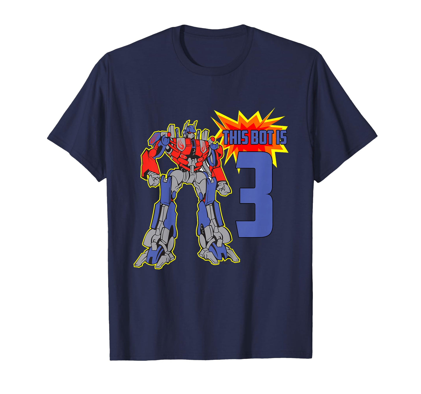 Kids 3rd Birthday Bot Robot T-Shirt for 3 Yr Old Boys Girls T-Shirt