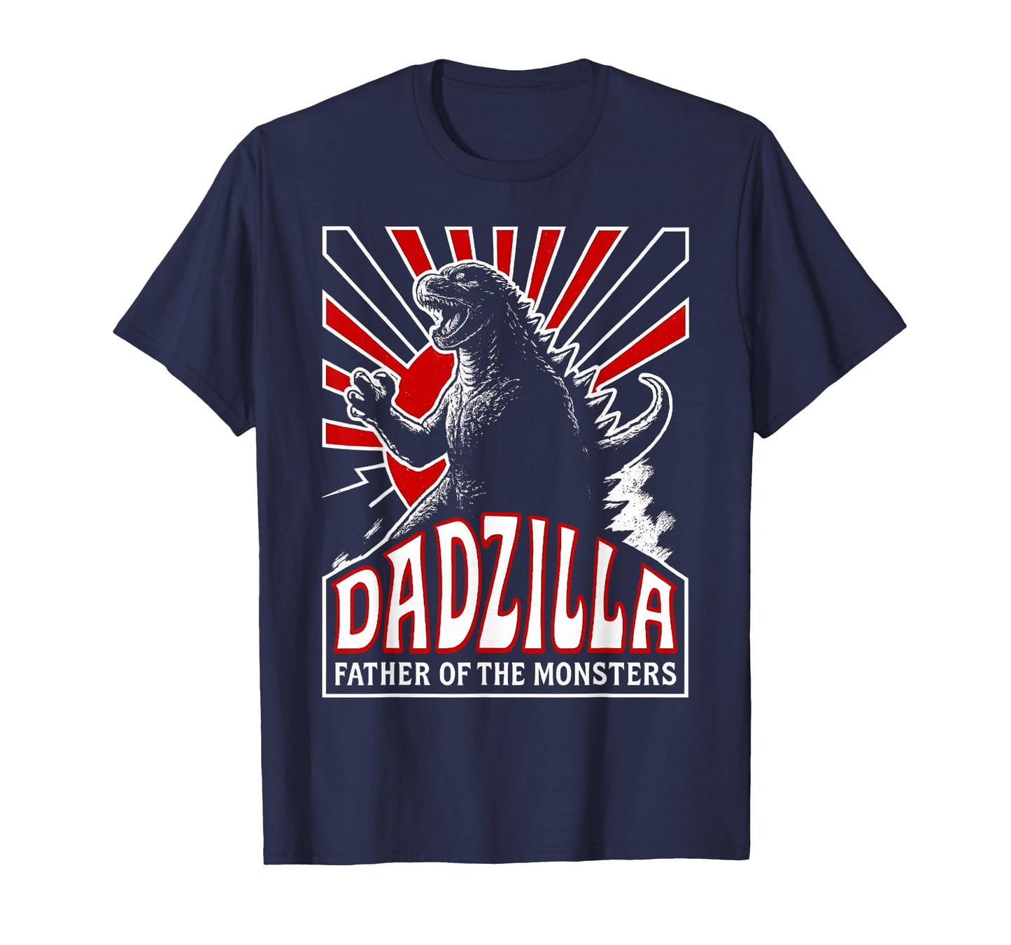 Vintage Dadzilla Father Of The Monsters Mens Fathers Day T-Shirt