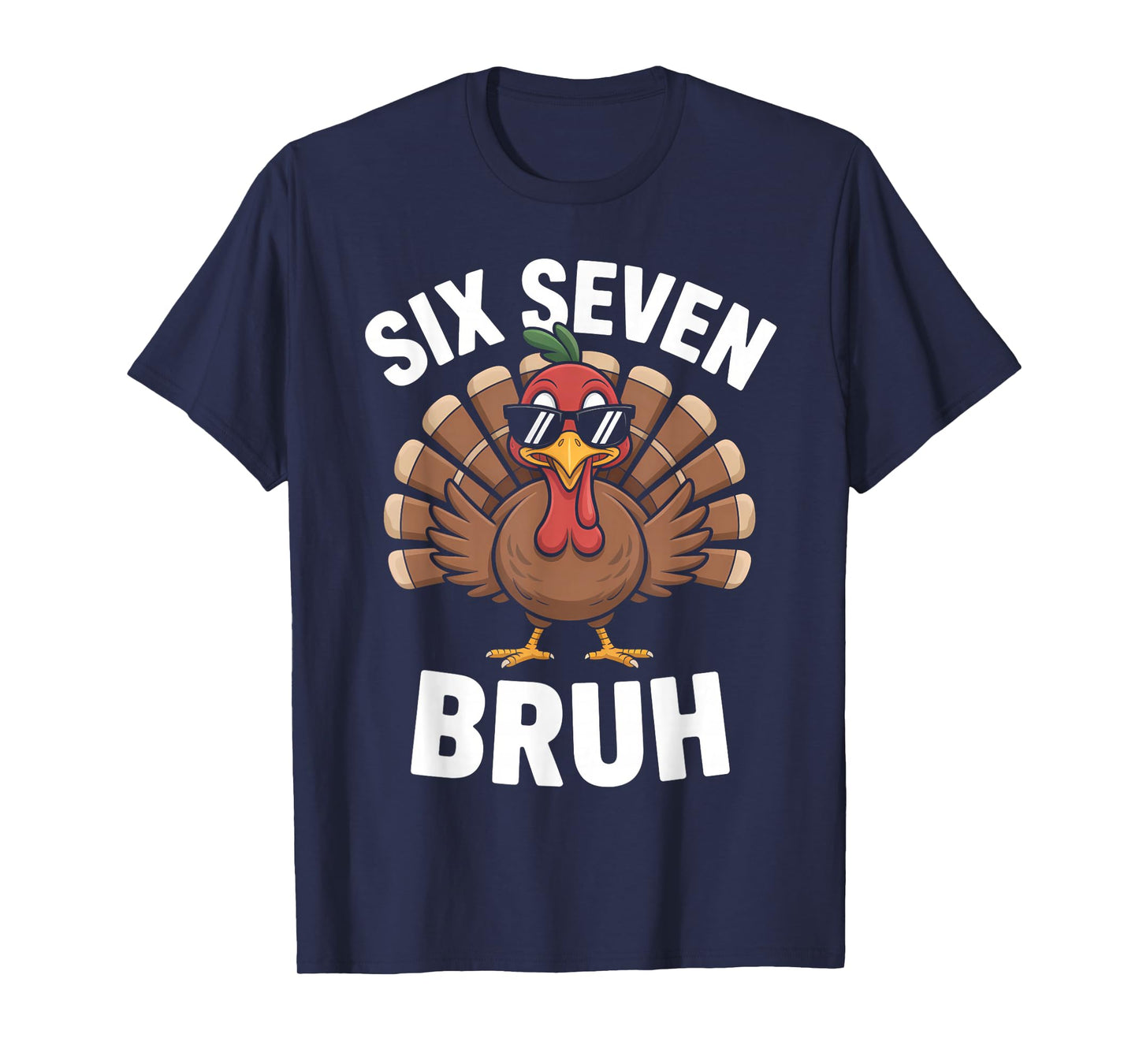 67 Thanksgiving Funny Six Seven Meme Turkey Kids Boys Bruh T-Shirt