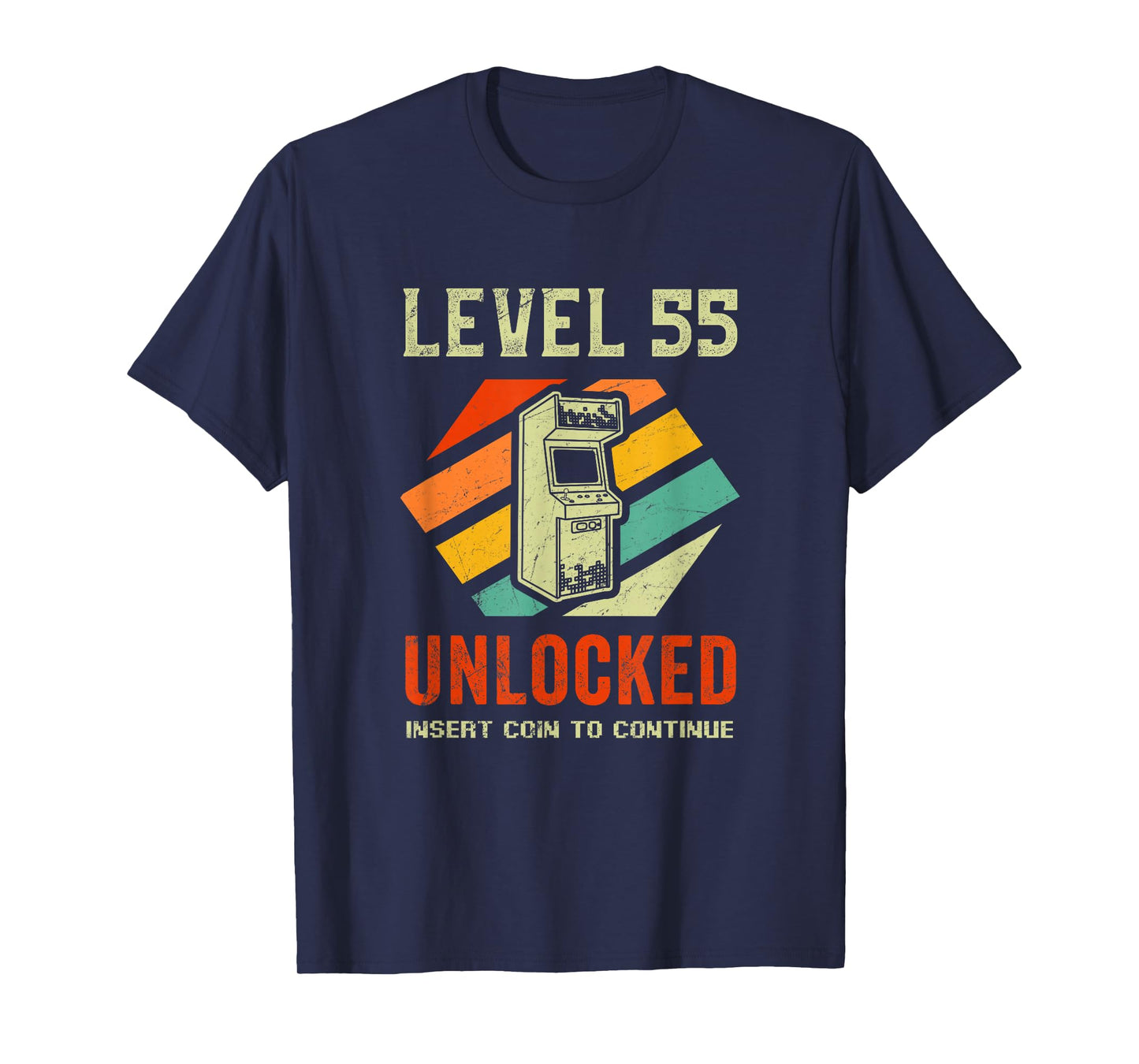 Gamer Level 55 Unlocked 55th Birthday T-Shirt