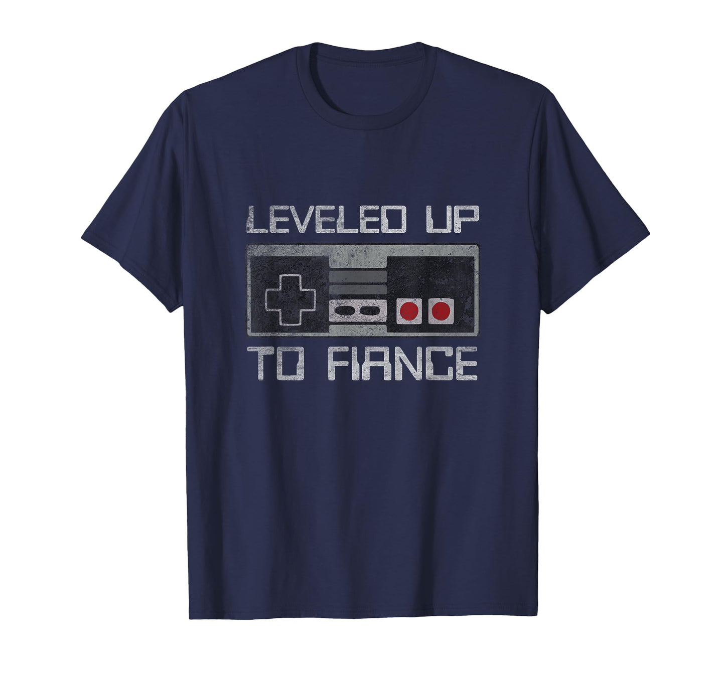Mens Leveled up to Fiance Newly Engaged Just Engaged Couple T-Shirt
