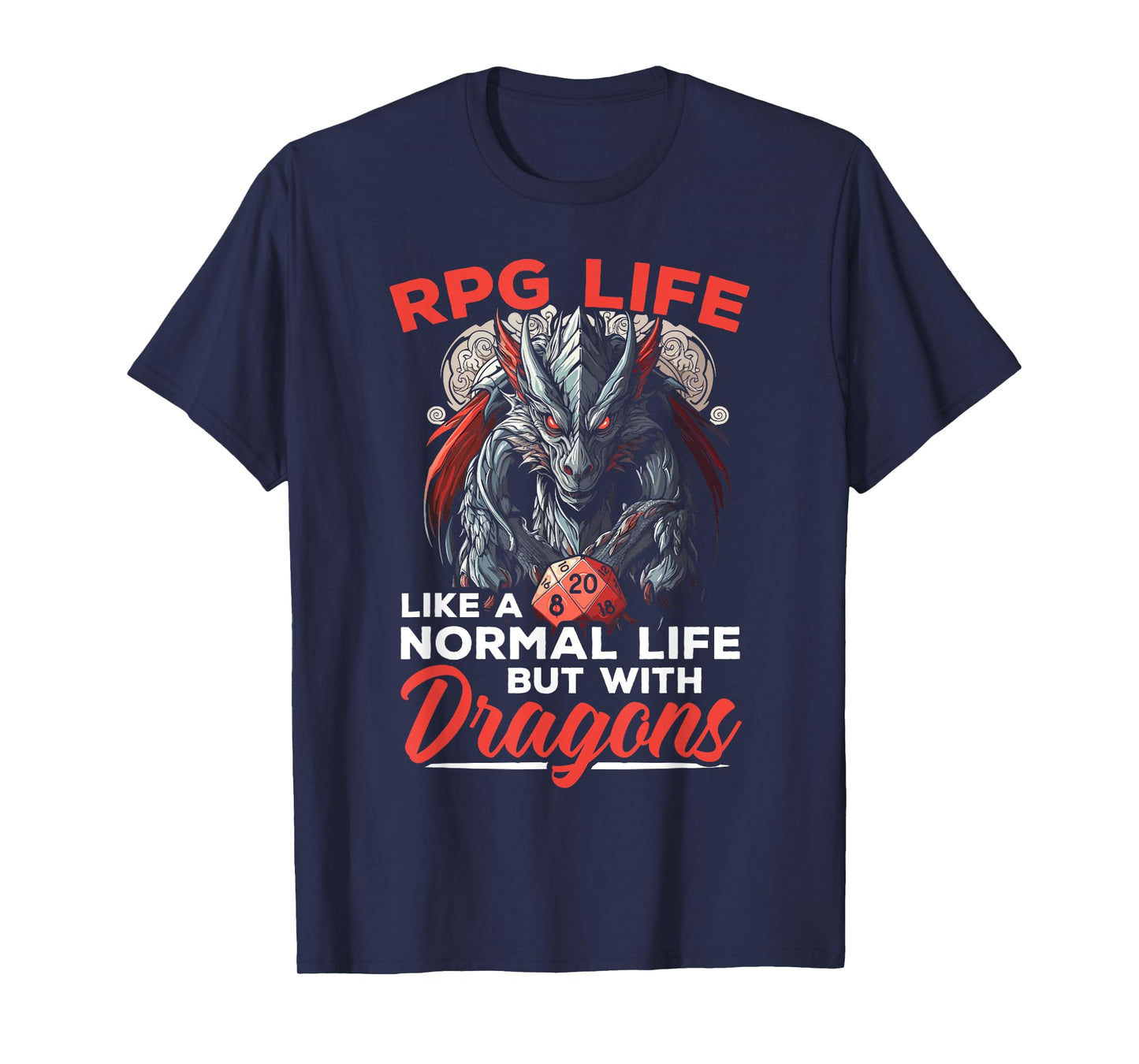 RPG Gaming Role Playing D20 Tabletop Games Funny RPG Gamer T-Shirt