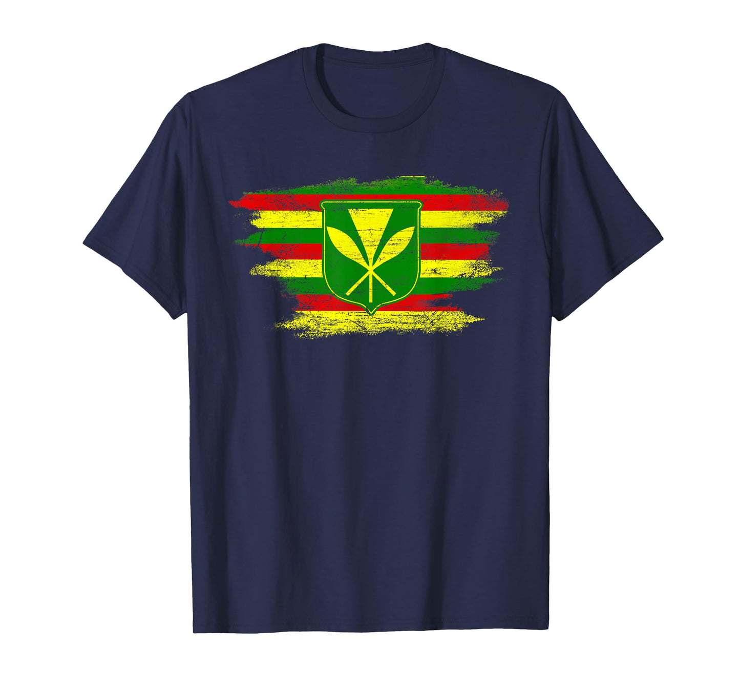 Kanaka Maoli Hawaiian Flag Pride Distressed Sovereign Gifts T-Shirt