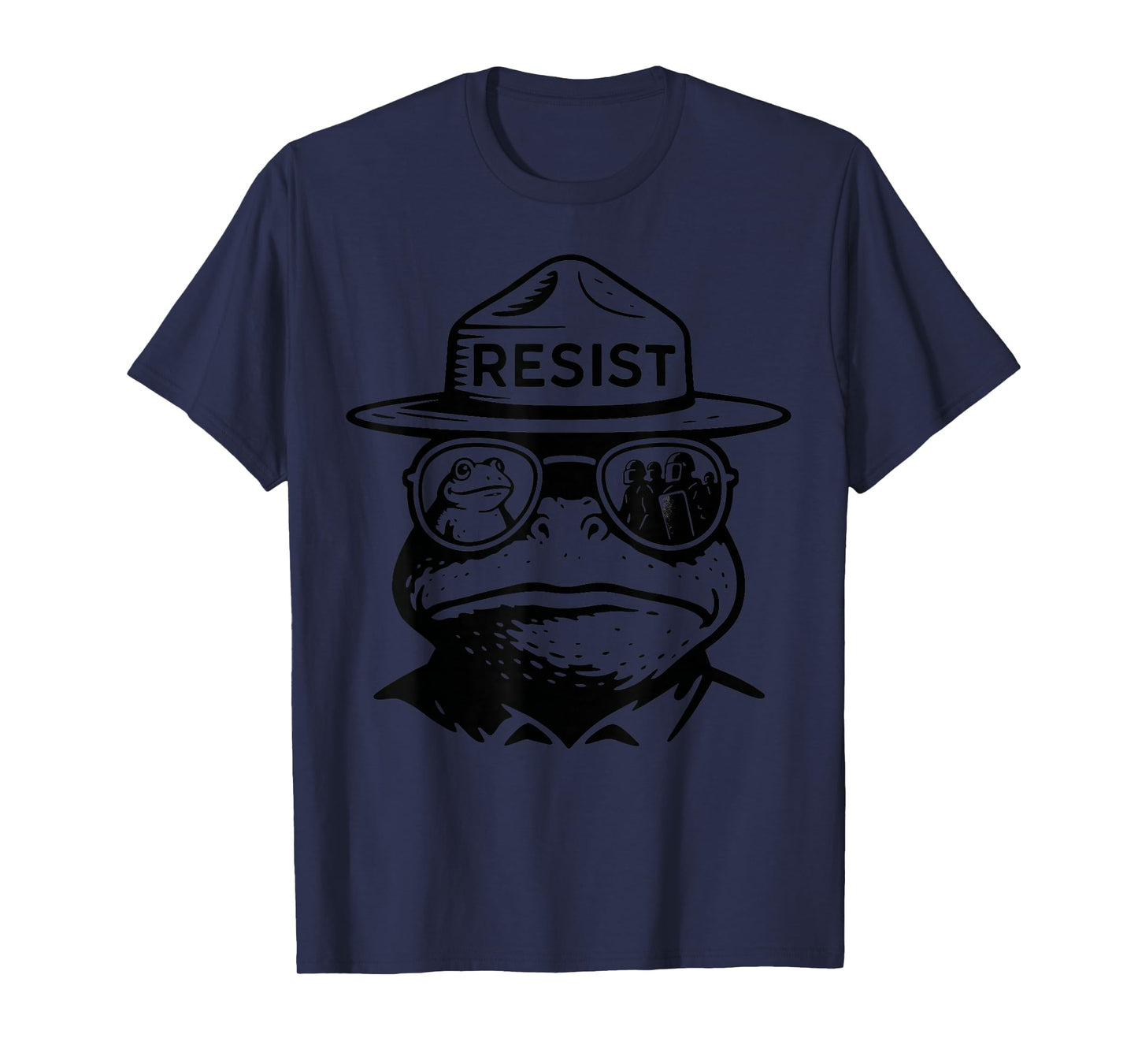 Portland Frog Funny City Art - Portland Frog Protest T-Shirt