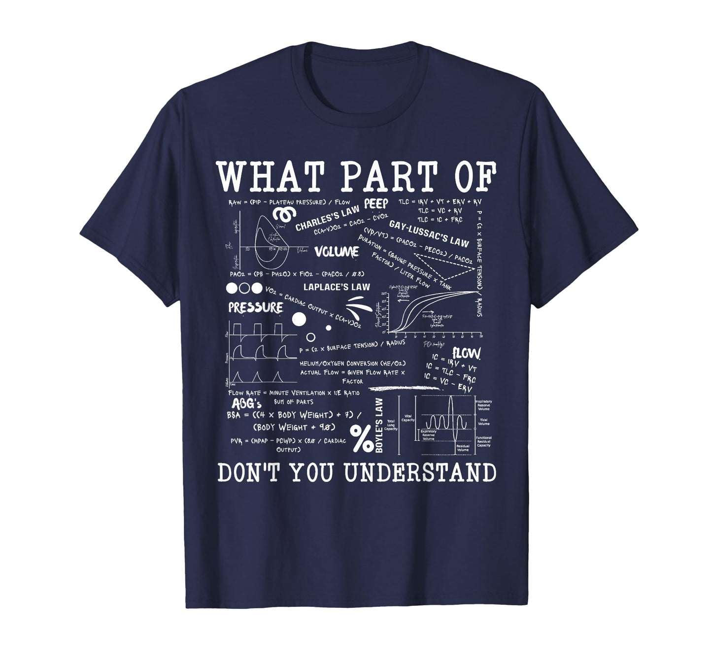 What Part Of Don't You Understand Respiratory Therapy RT T-Shirt