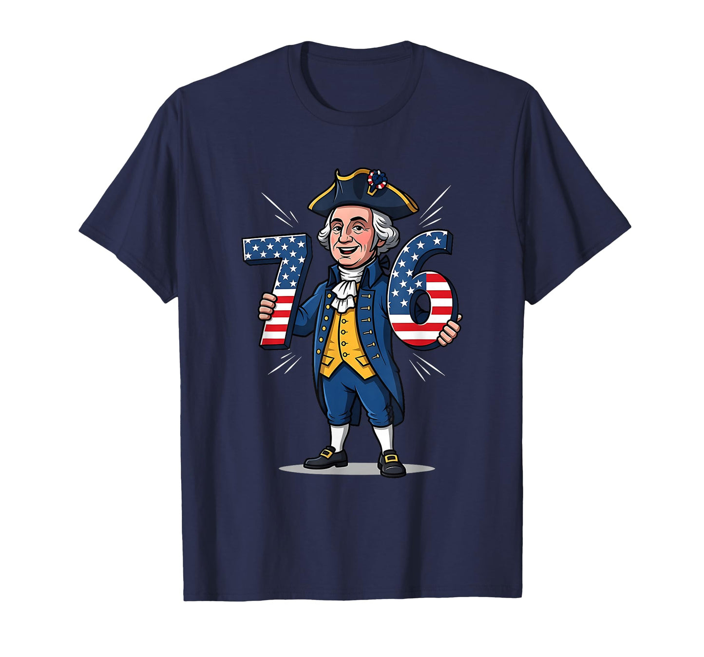 6-7 7-6 George Washington Six Seven Meme Gen Alpha Slang T-Shirt