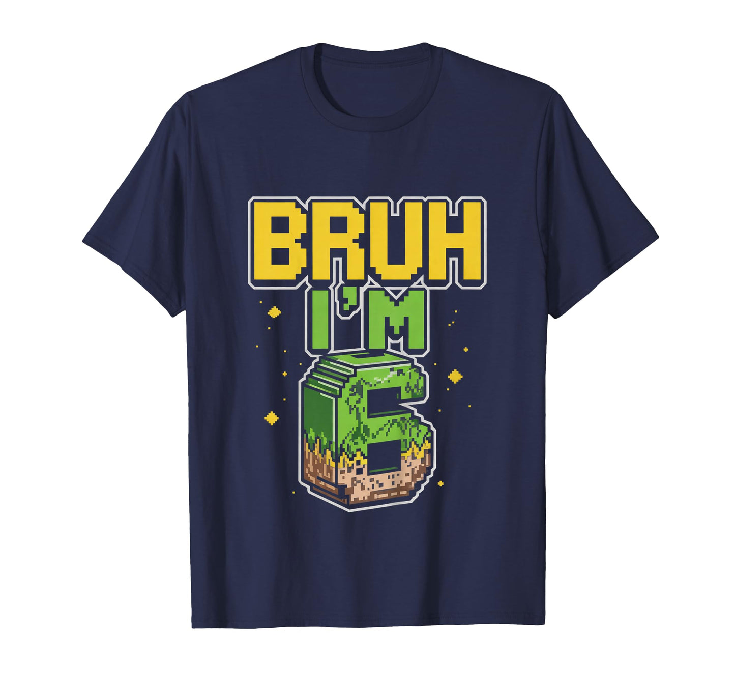 Kids Bruh it' s my birthday Boys Kids Funny Pixel Video Games T-Shirt