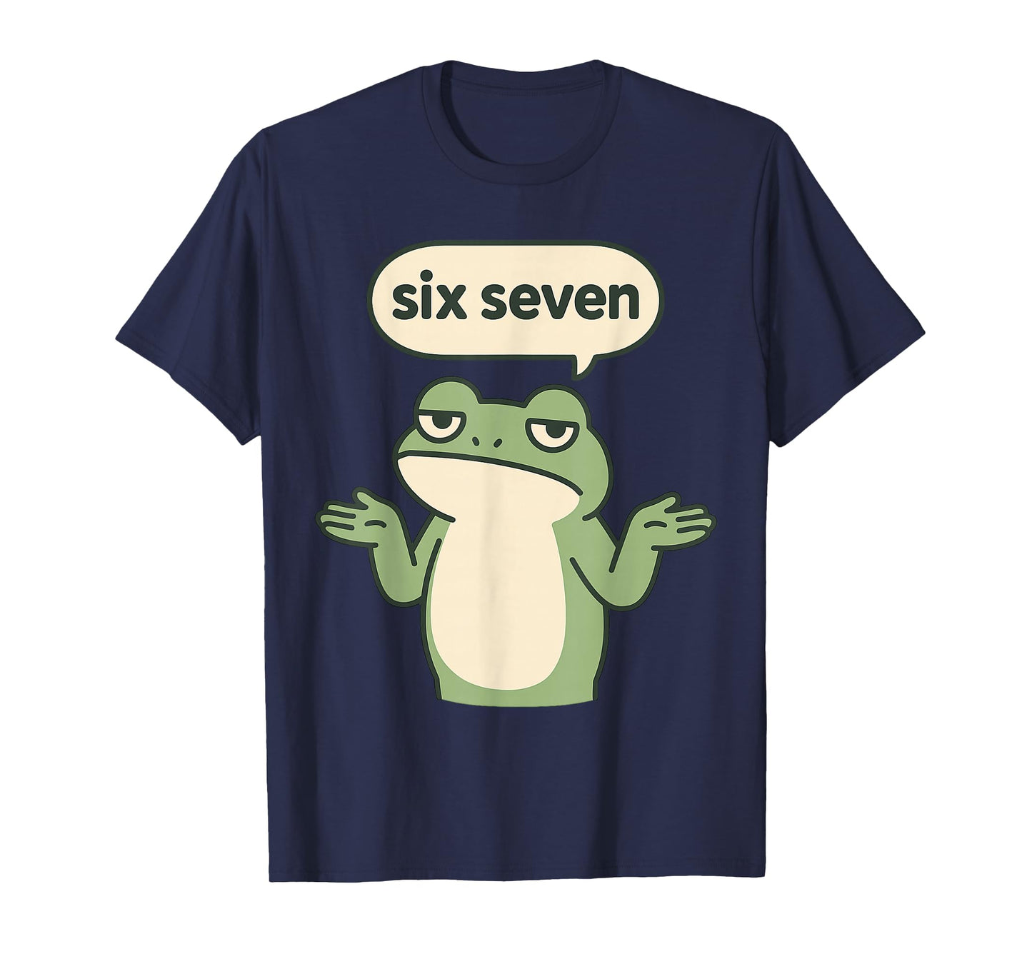 Funny 6-7 Frog Meme Brainrot Gaming Kids Humor T-Shirt