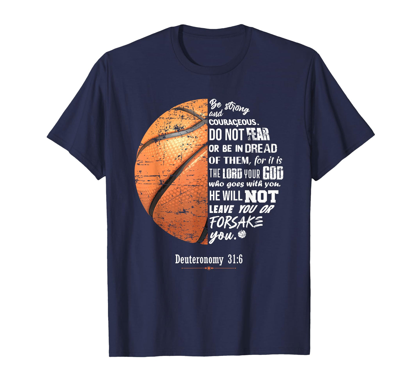 Christian Basketball Deuteronomy Bible Basketball T-Shirt