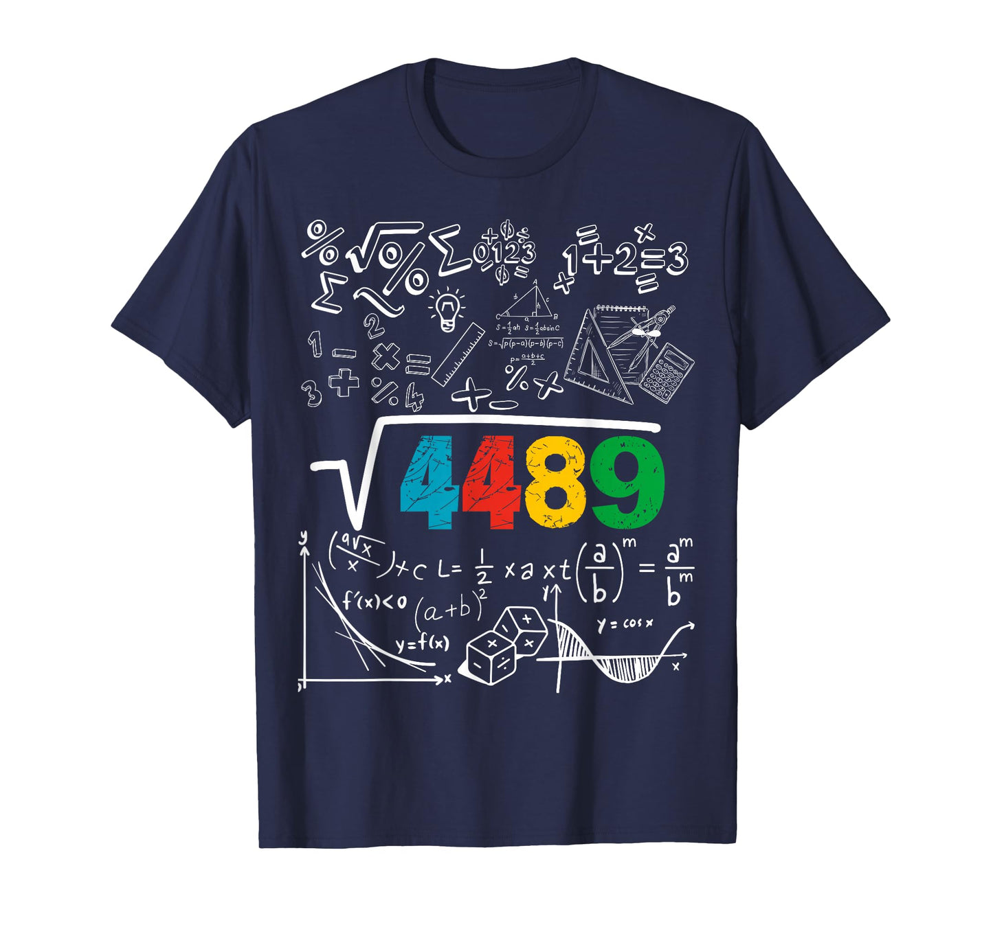 67 Meme Square Root 4489 Slang Six Seven Math Teacher T-Shirt